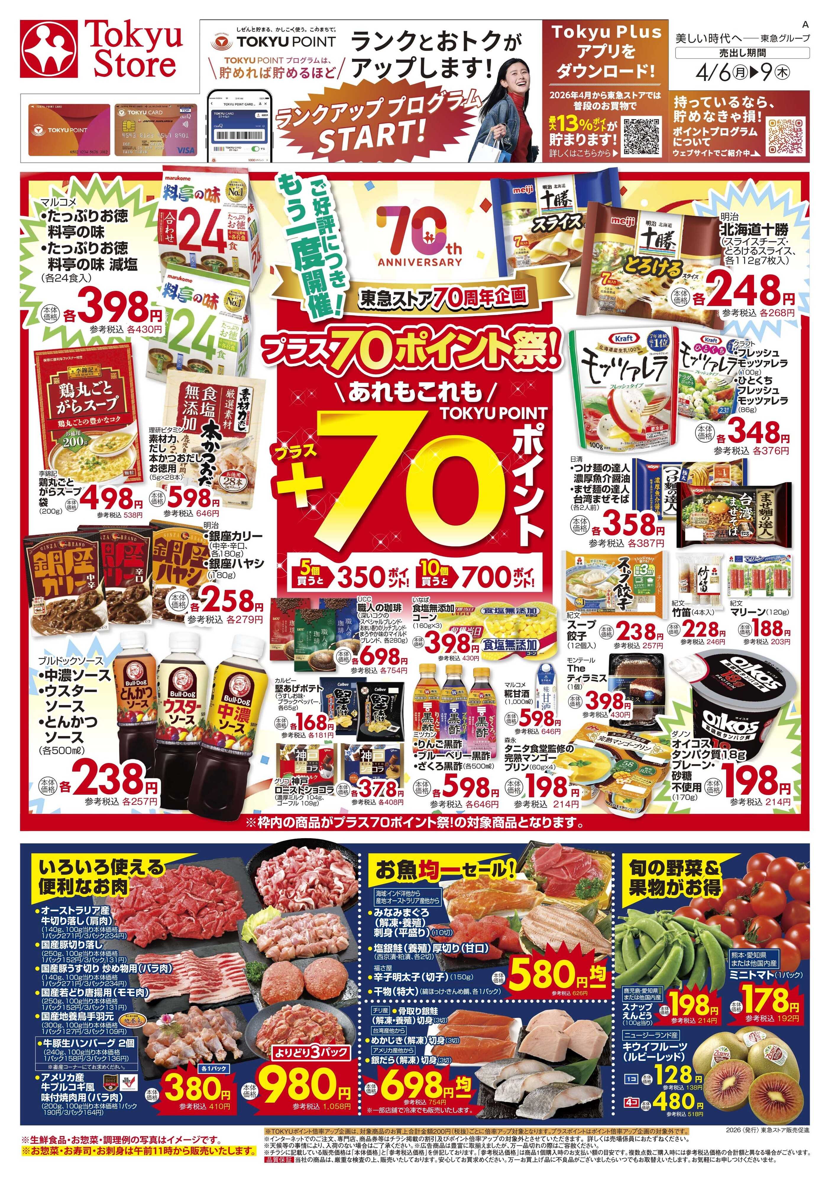 東急ストア 4月6日東急ストアチラシ配信用