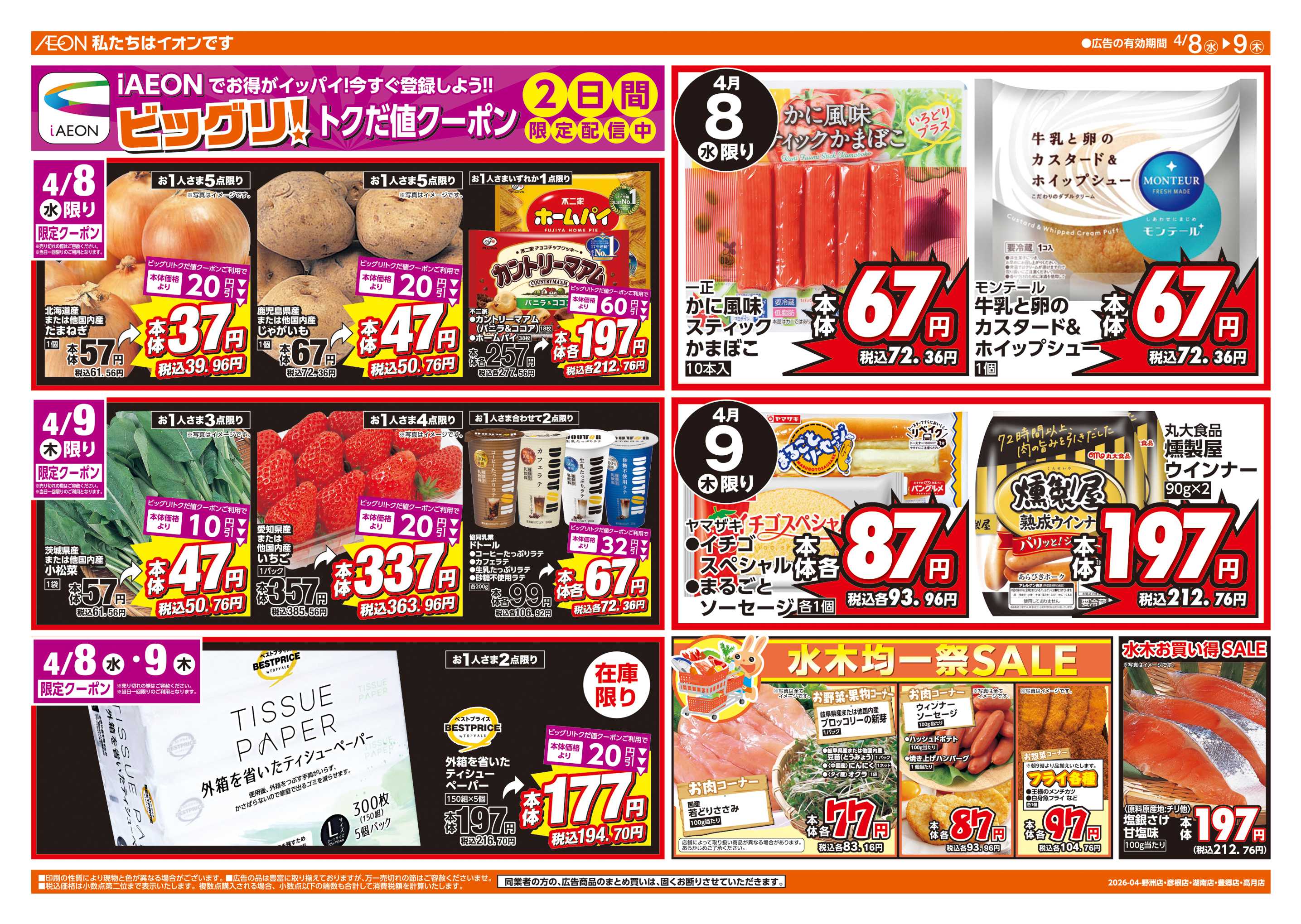 ザ・ビッグエクストラ 週中チラシ