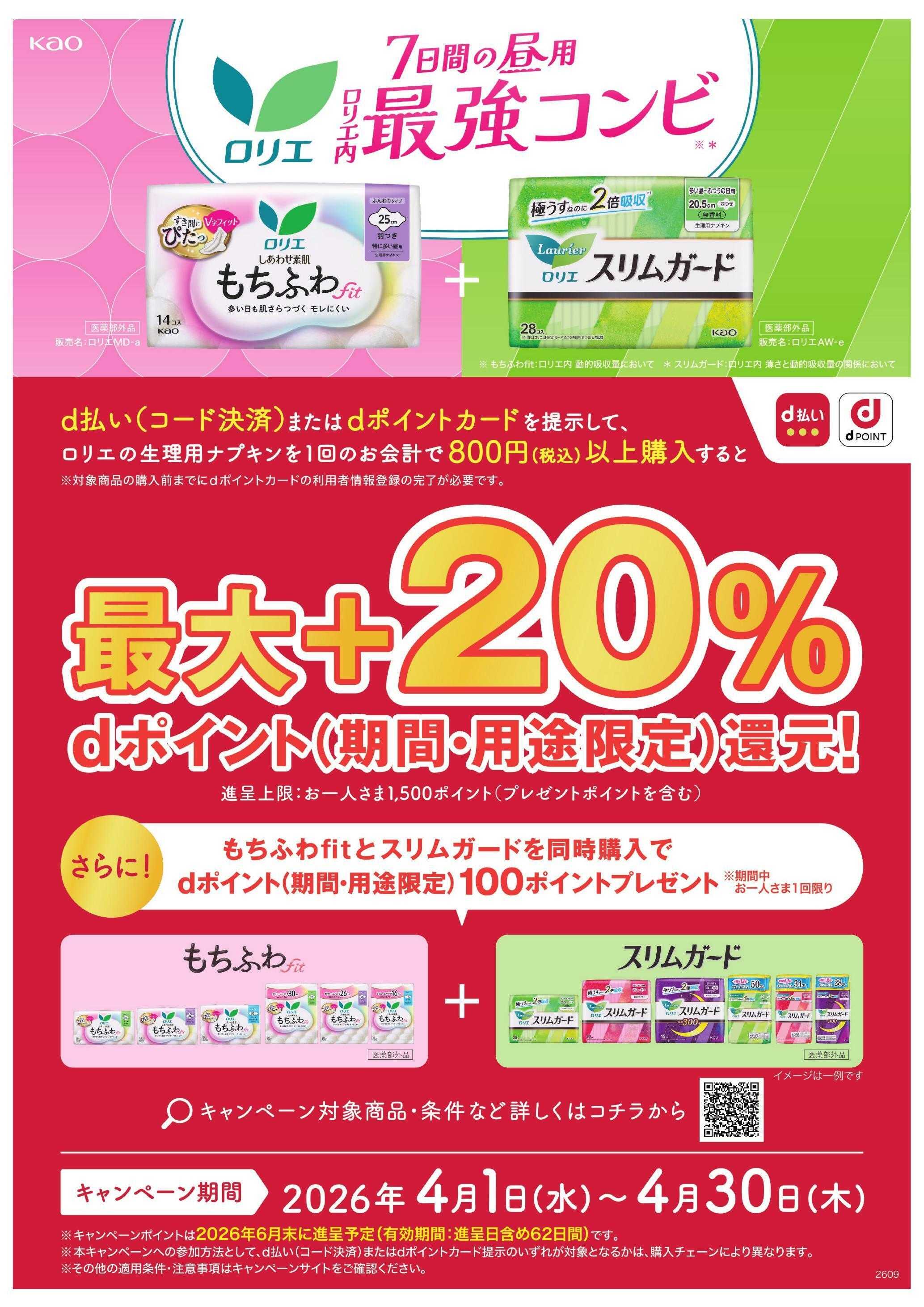 よどや 花王ロリエdポイントキャンペーン