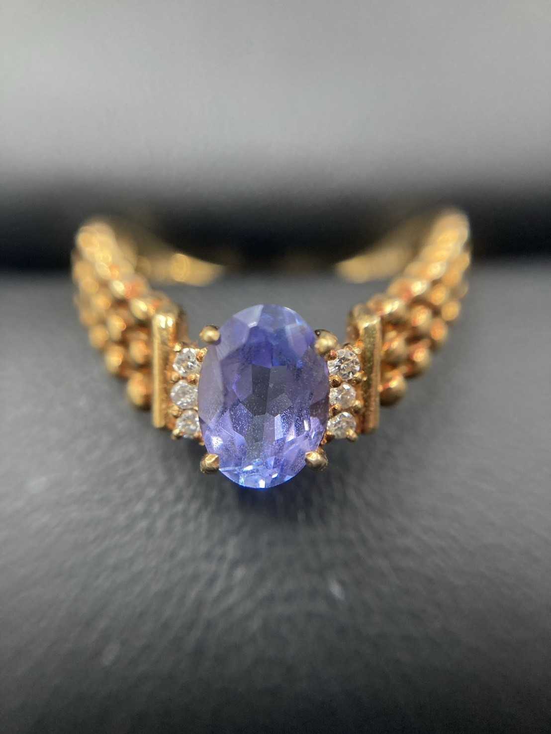 買取大吉 カラーストーン付きゴールドリング