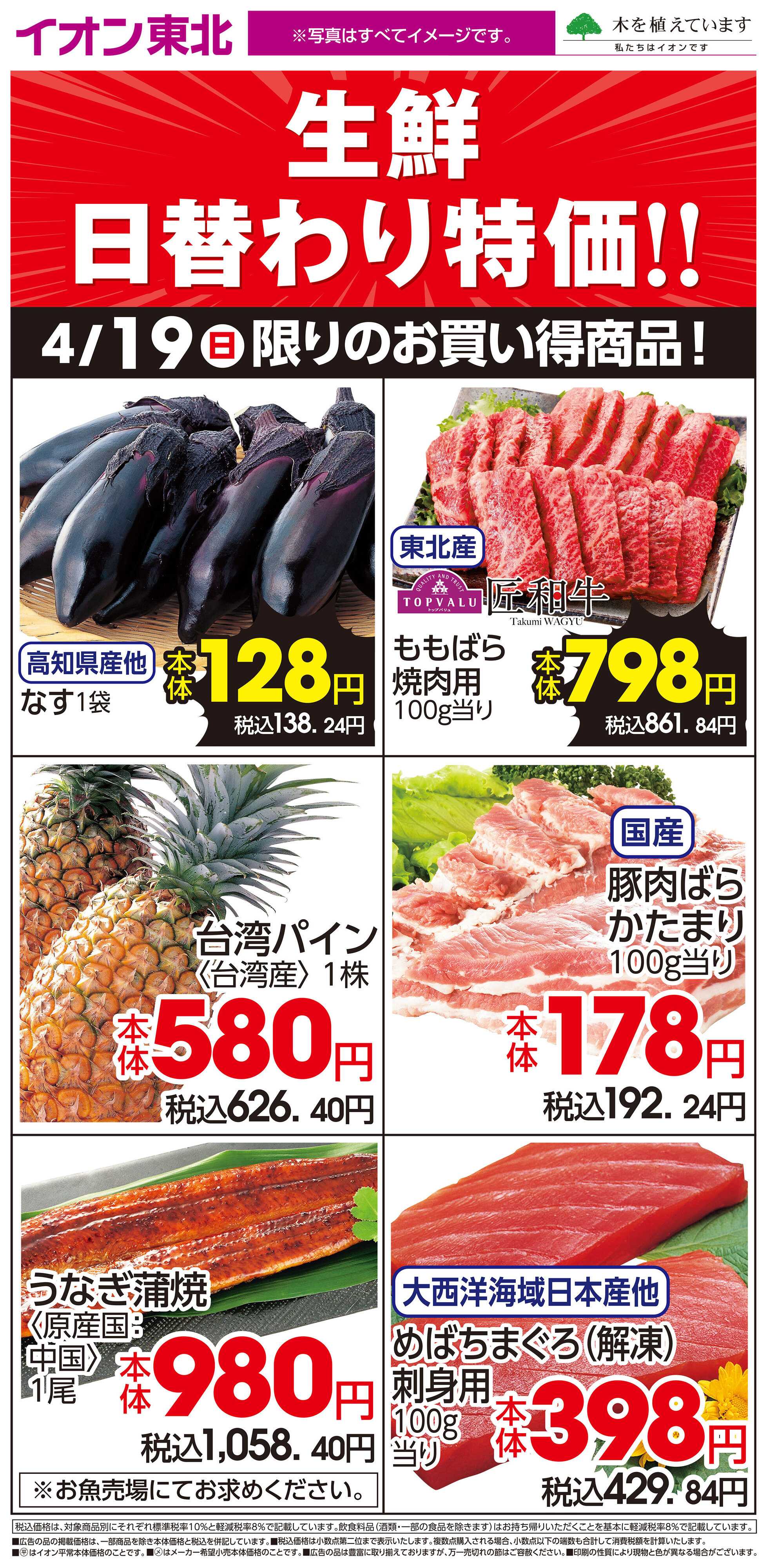 イオン 4月19日日替わり