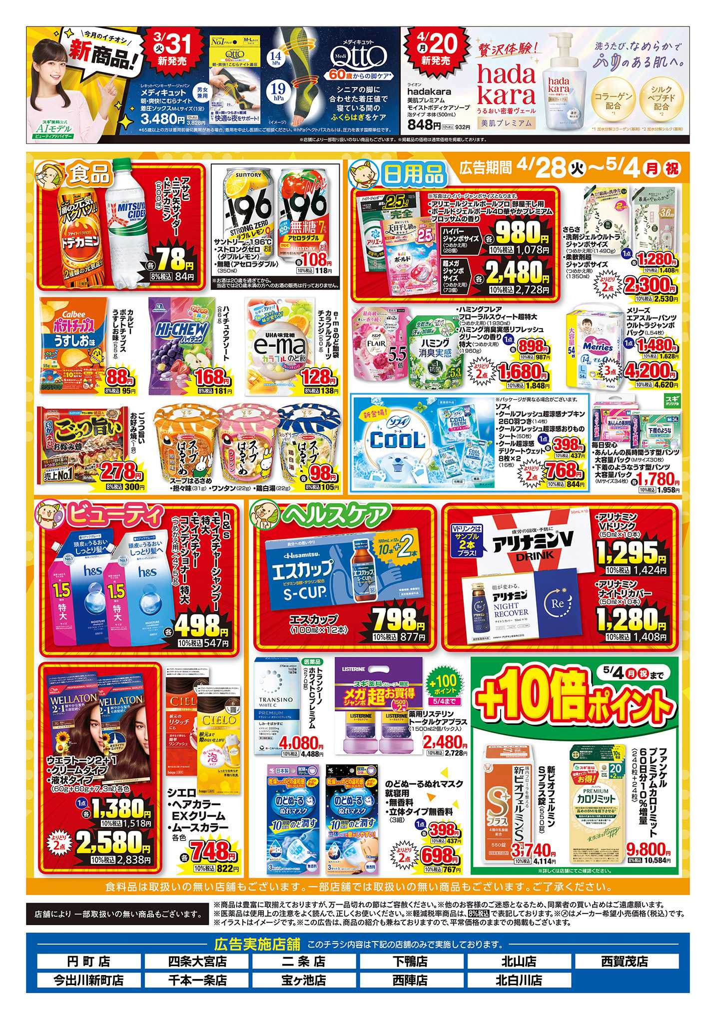 スギドラッグ チラシのご案内