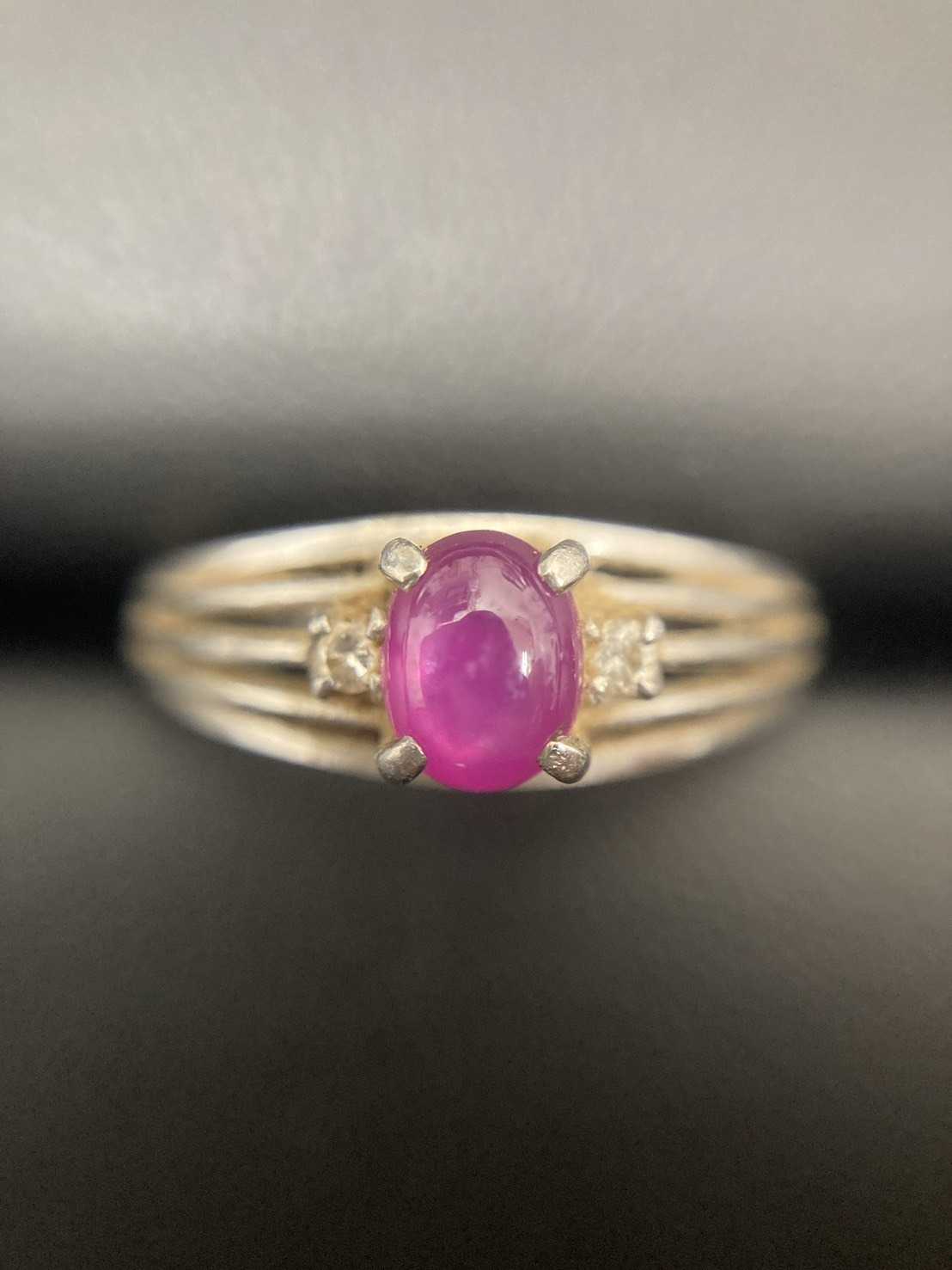 買取大吉 カラーストーン付きプラチナリング