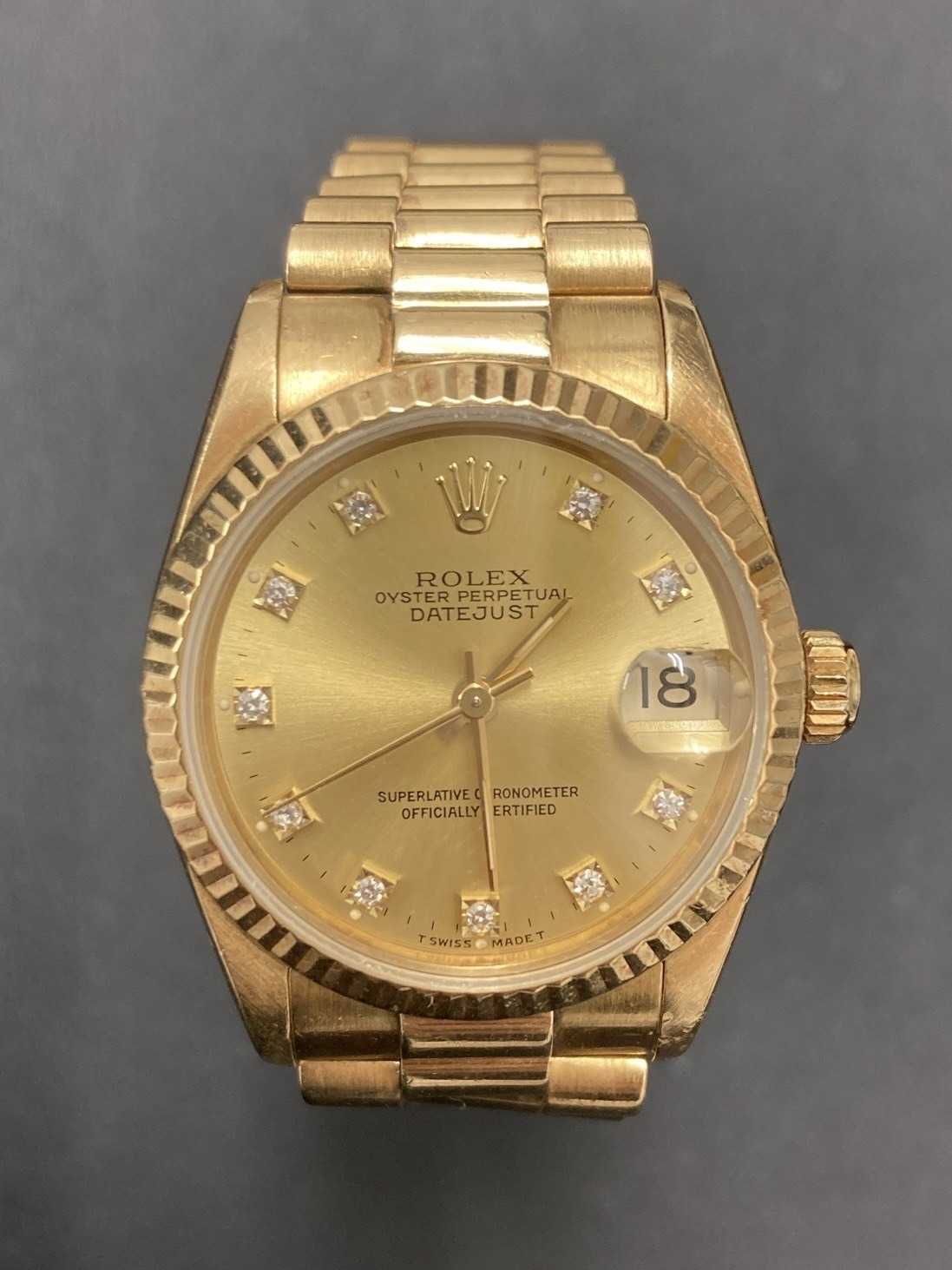 買取大吉 ロレックス　デイトジャスト　金時計