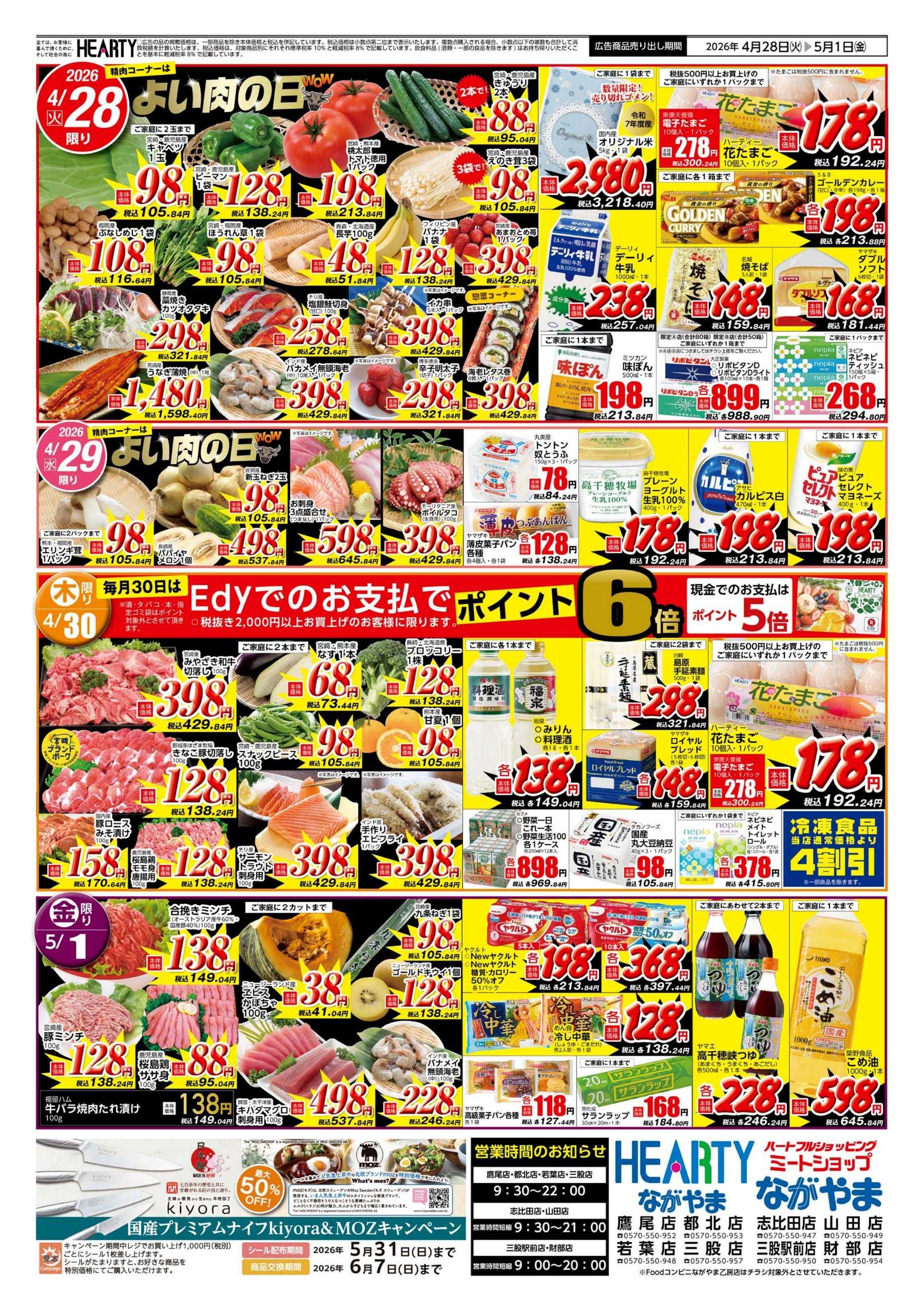 ハーティーながやま よい肉の日