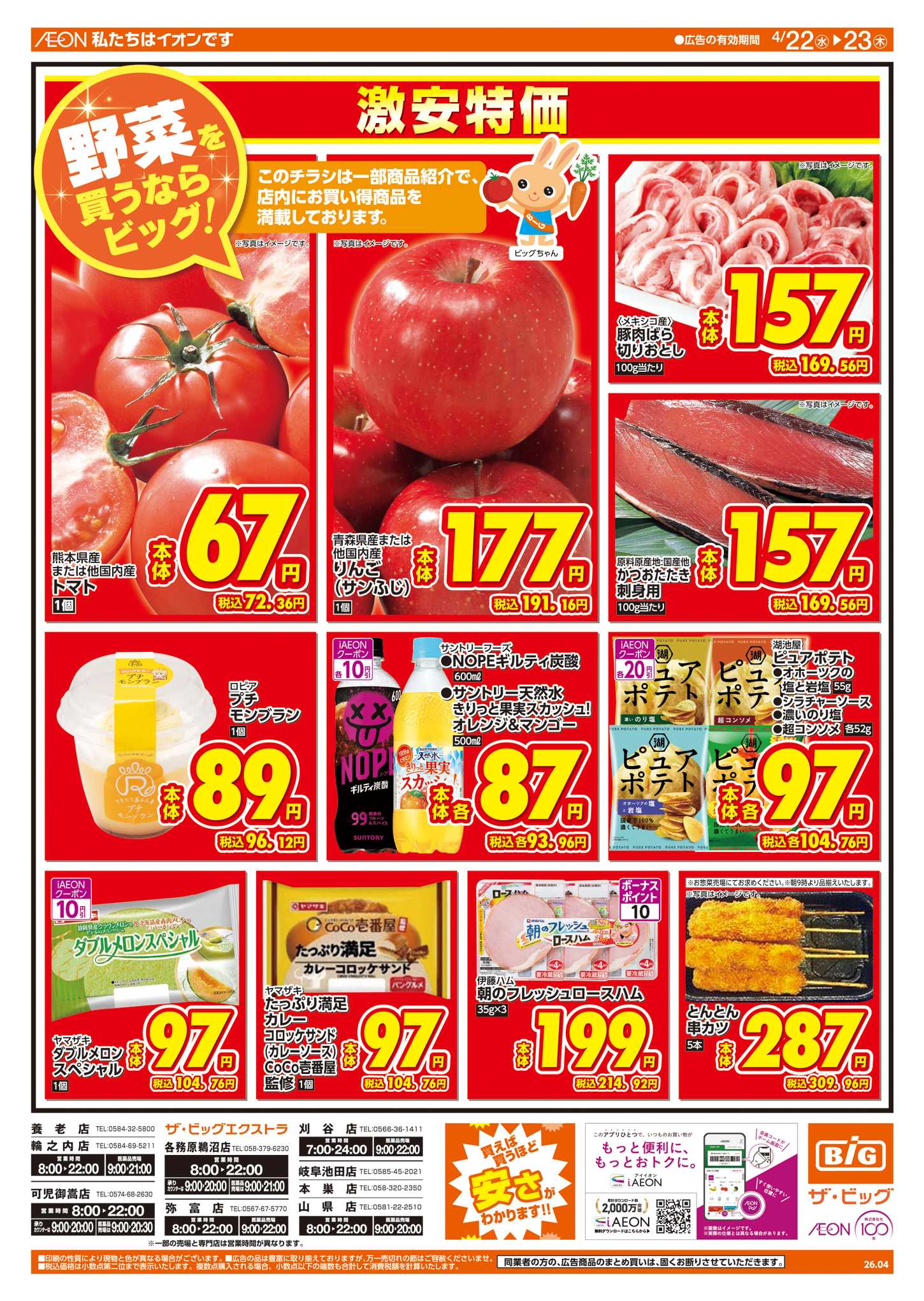 ザ・ビッグエクストラ 週中チラシ