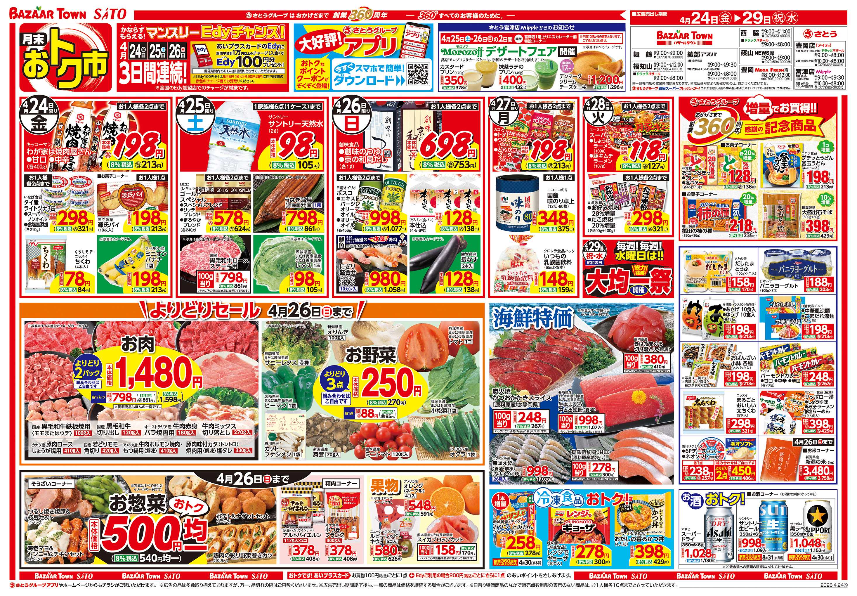 フレッシュバザール 月末おトク市