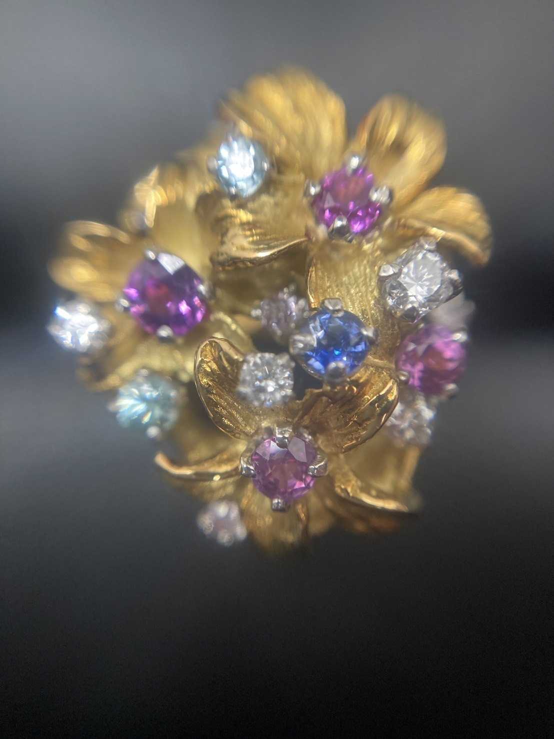 買取大吉 カラーストーン付きゴールドリング