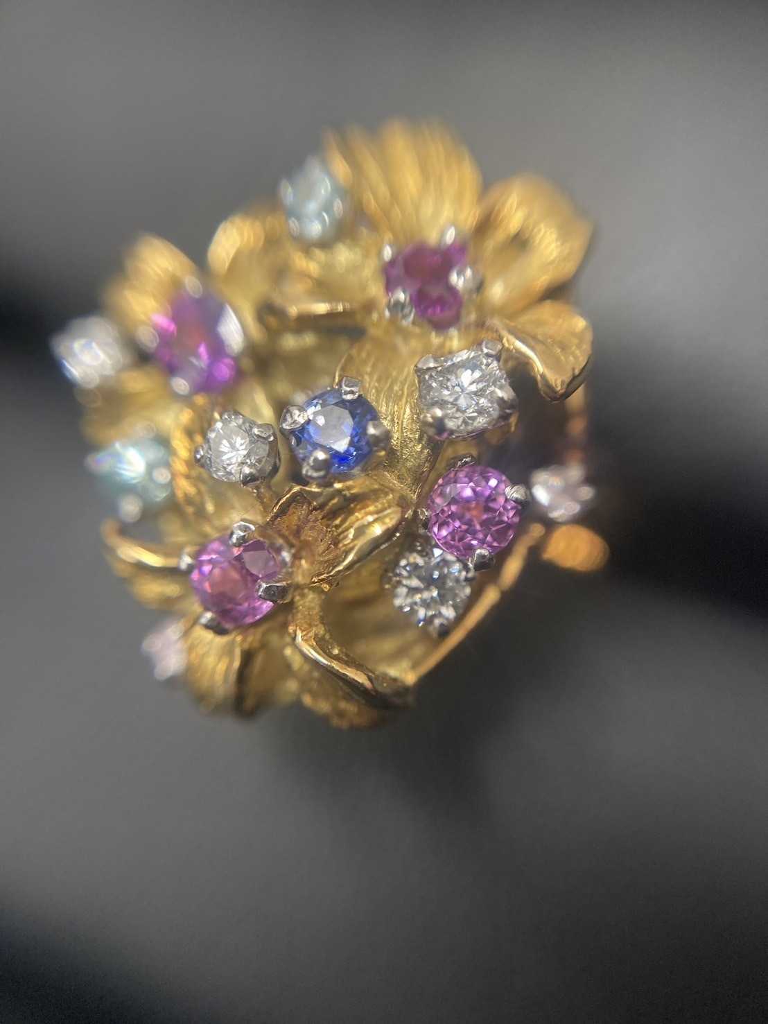 買取大吉 カラーストーン付きゴールドリング