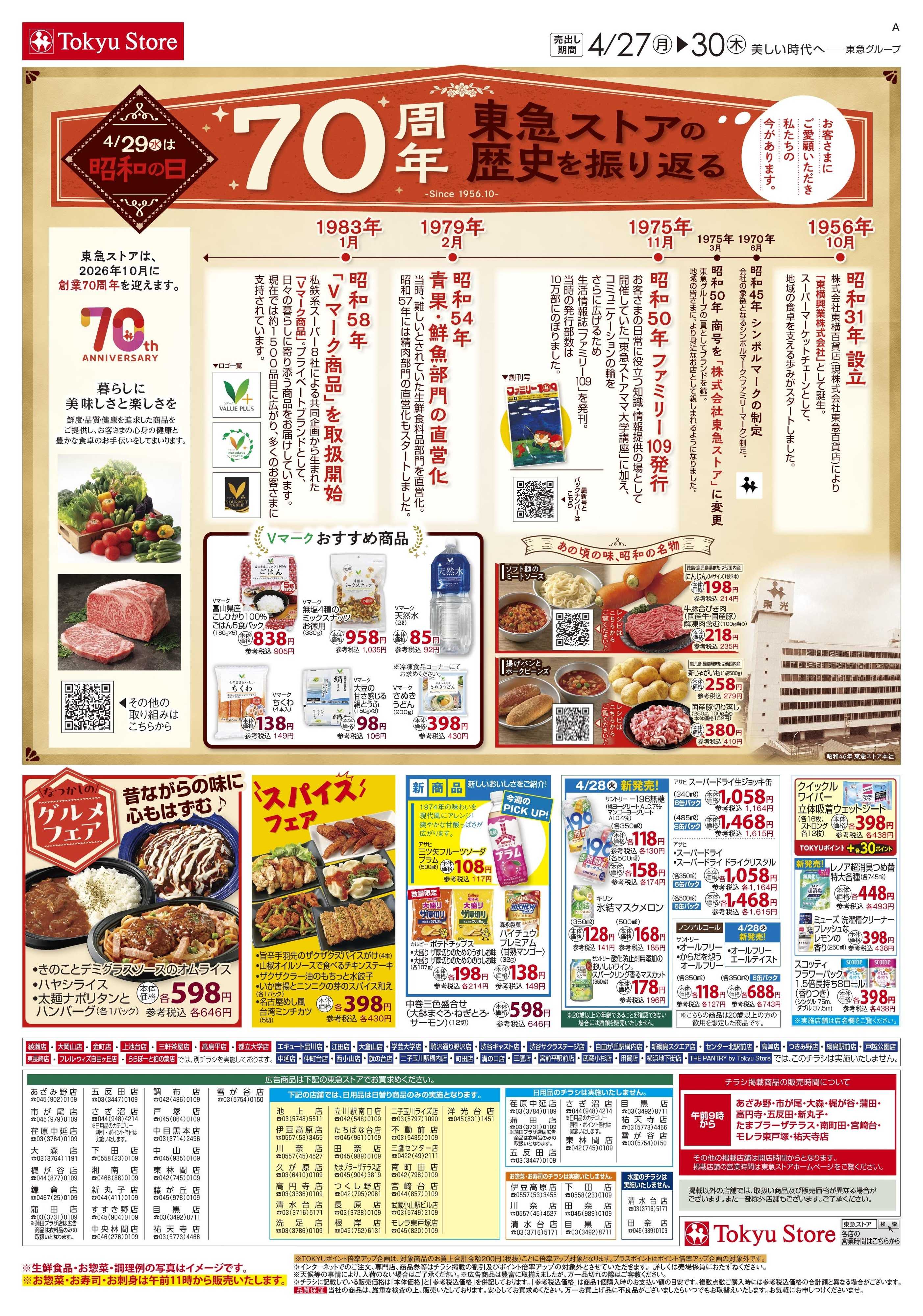 東急ストア 4月27日東急ストアチラシ配信用