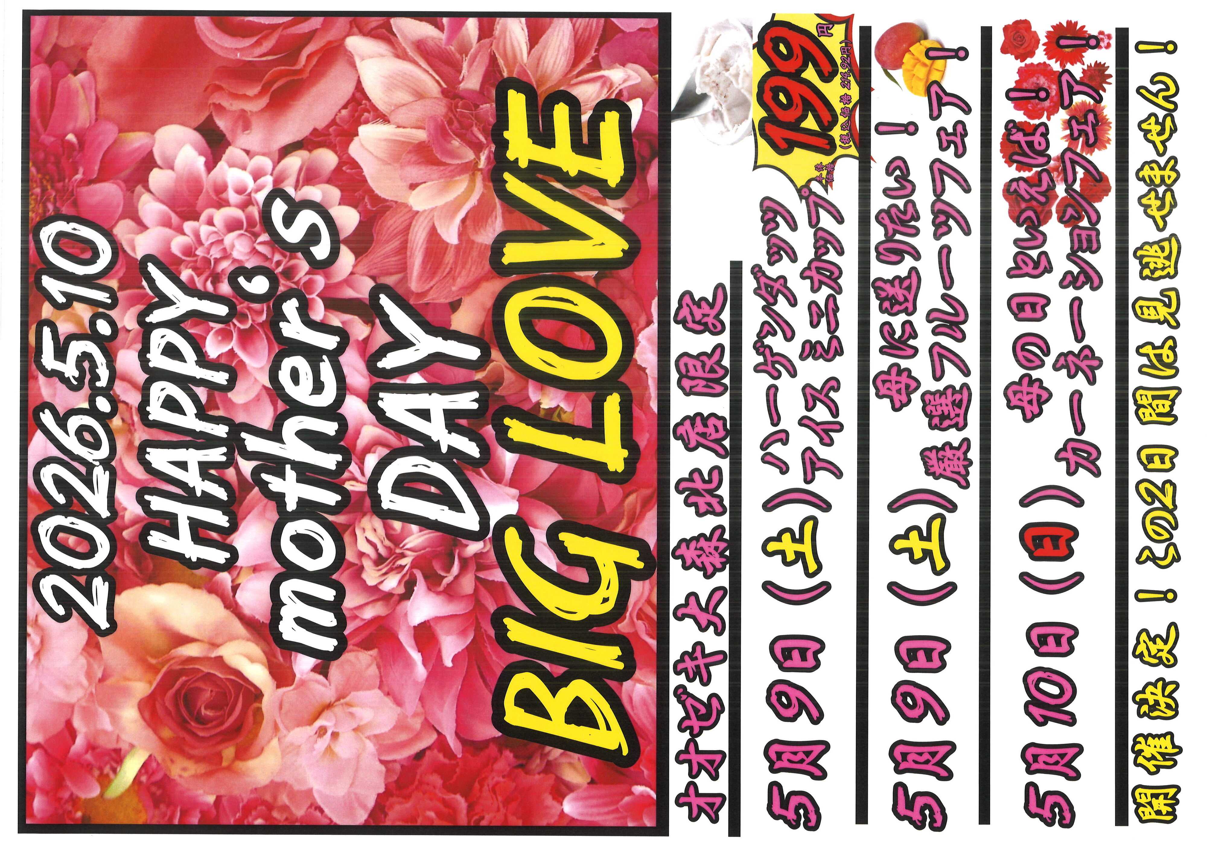 オオゼキ 母の日におススメ