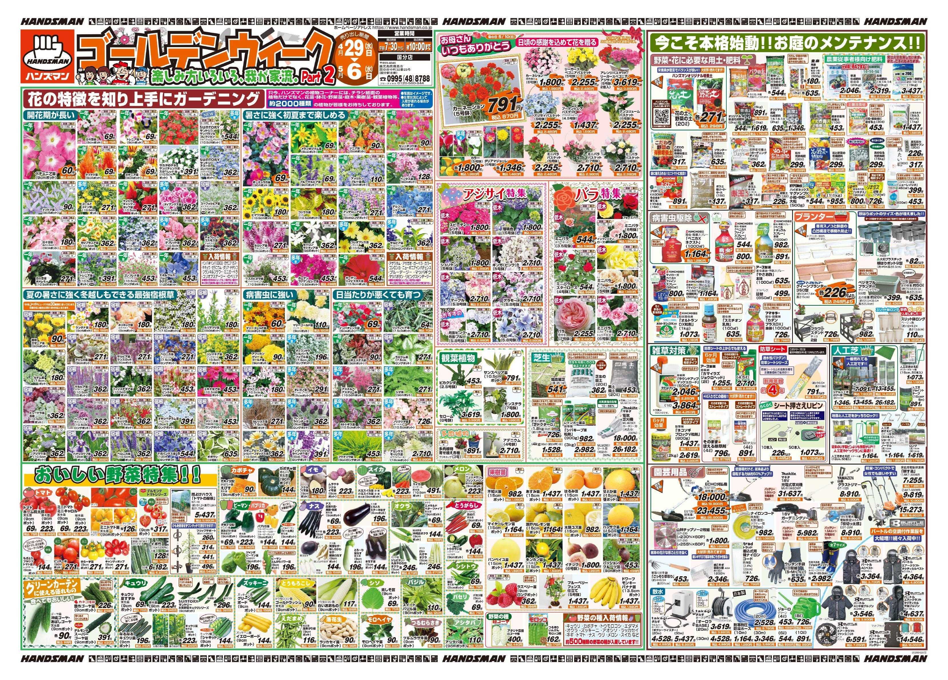 ハンズマン ゴールデンウィーク楽しみ方いろいろ、我が家流。Part2