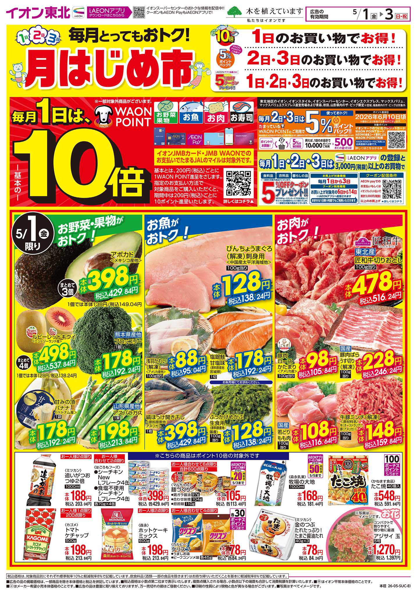 イオンスーパーセンター 月はじめ市