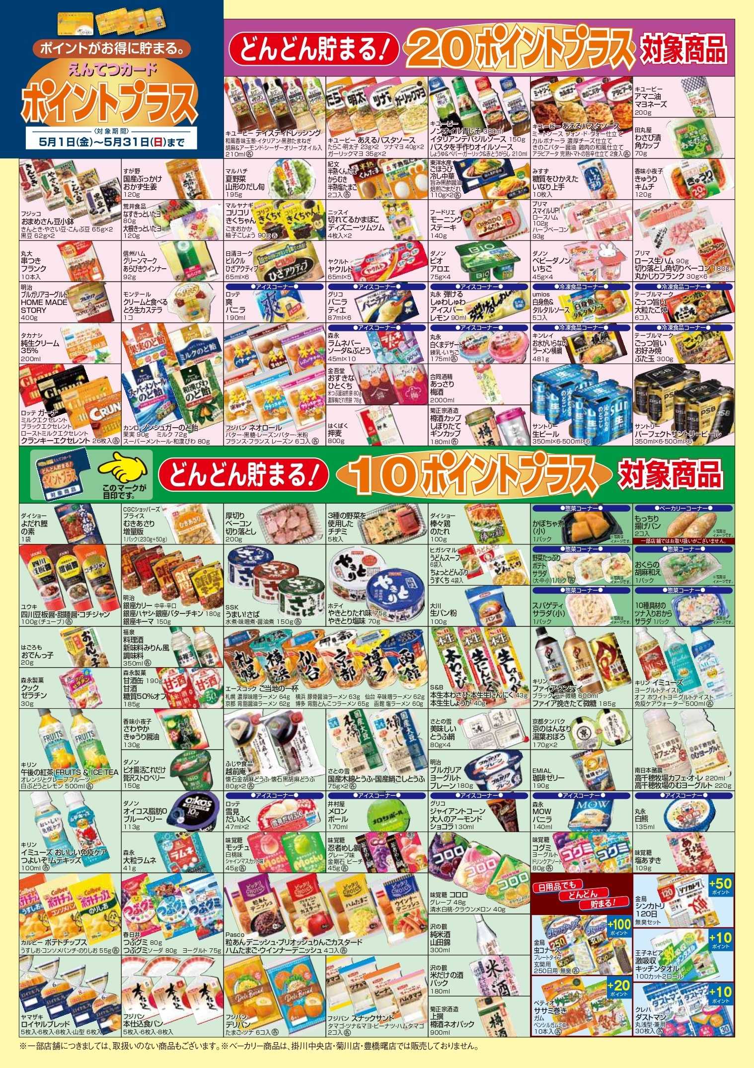 遠鉄ストア 5月　ポイントプラス