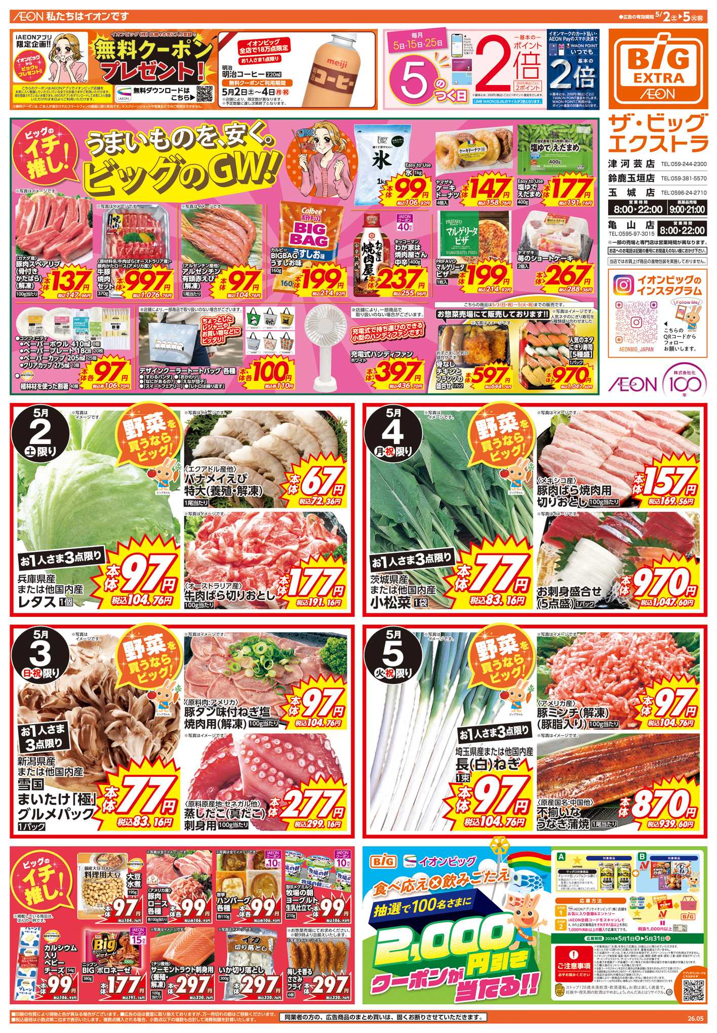 ザ・ビッグエクストラ ビッグのGW