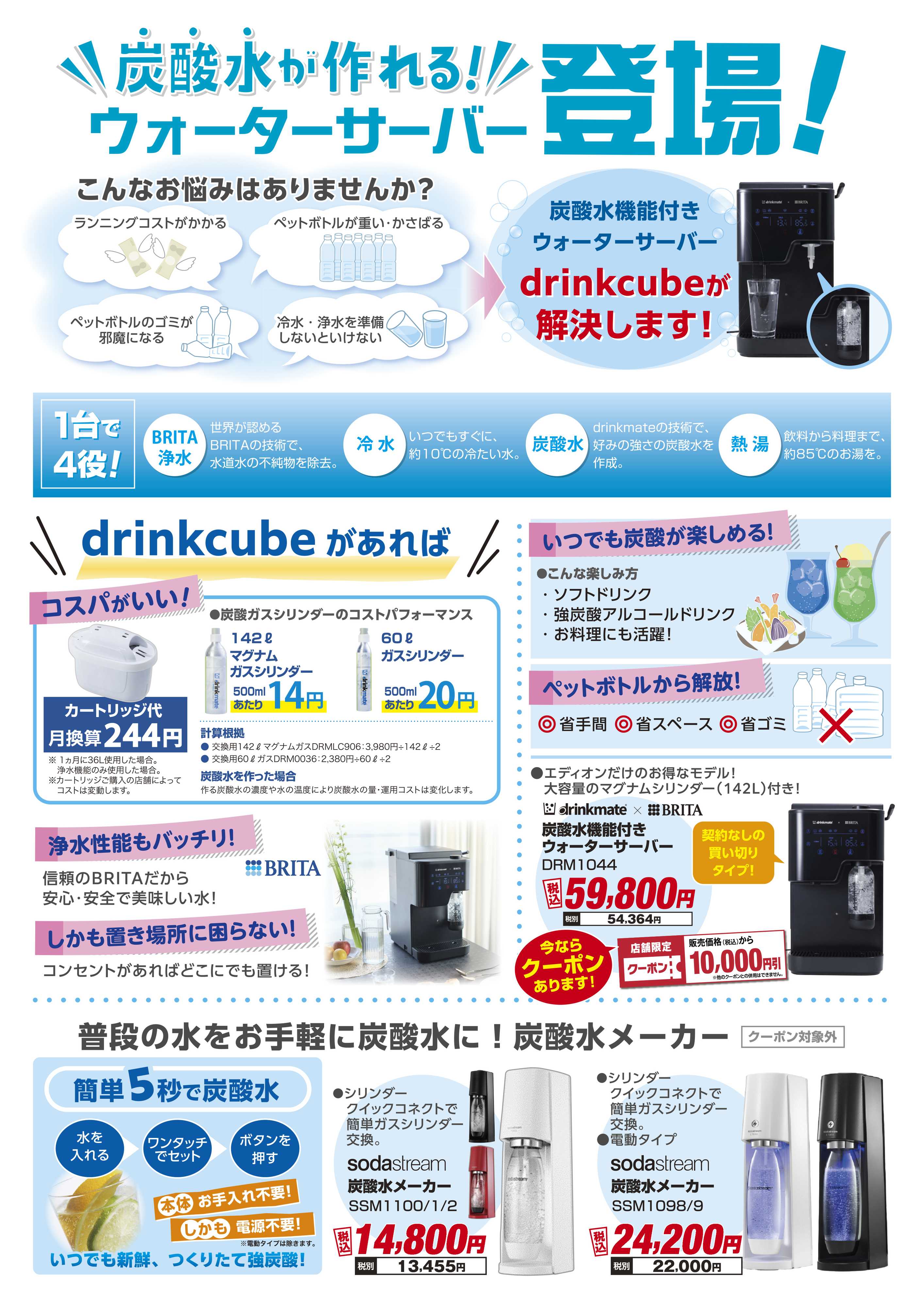 EDION 炭酸水メーカーフェア