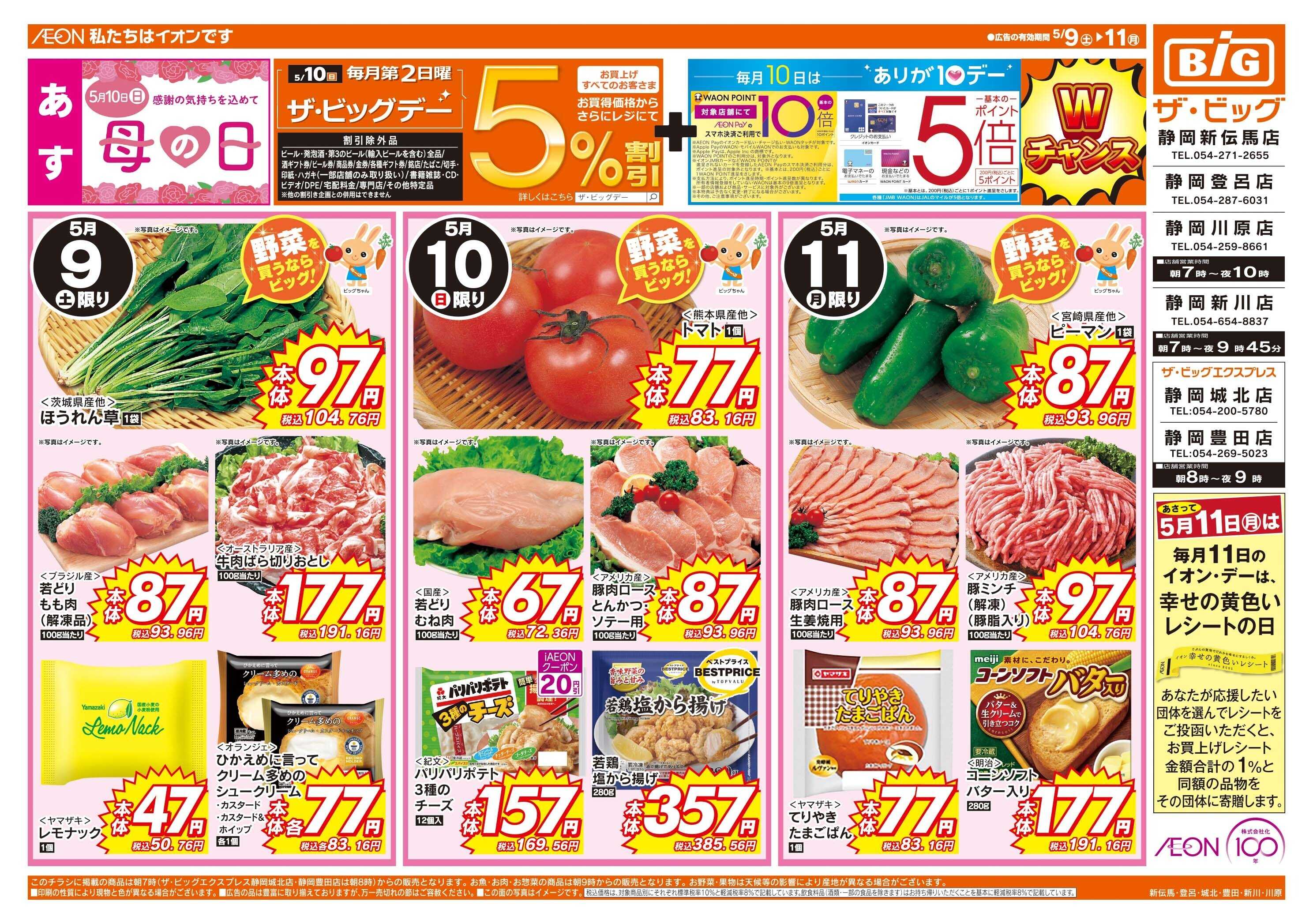 ザ・ビッグエクスプレス 5/10（日）はザ・ビッグデー
