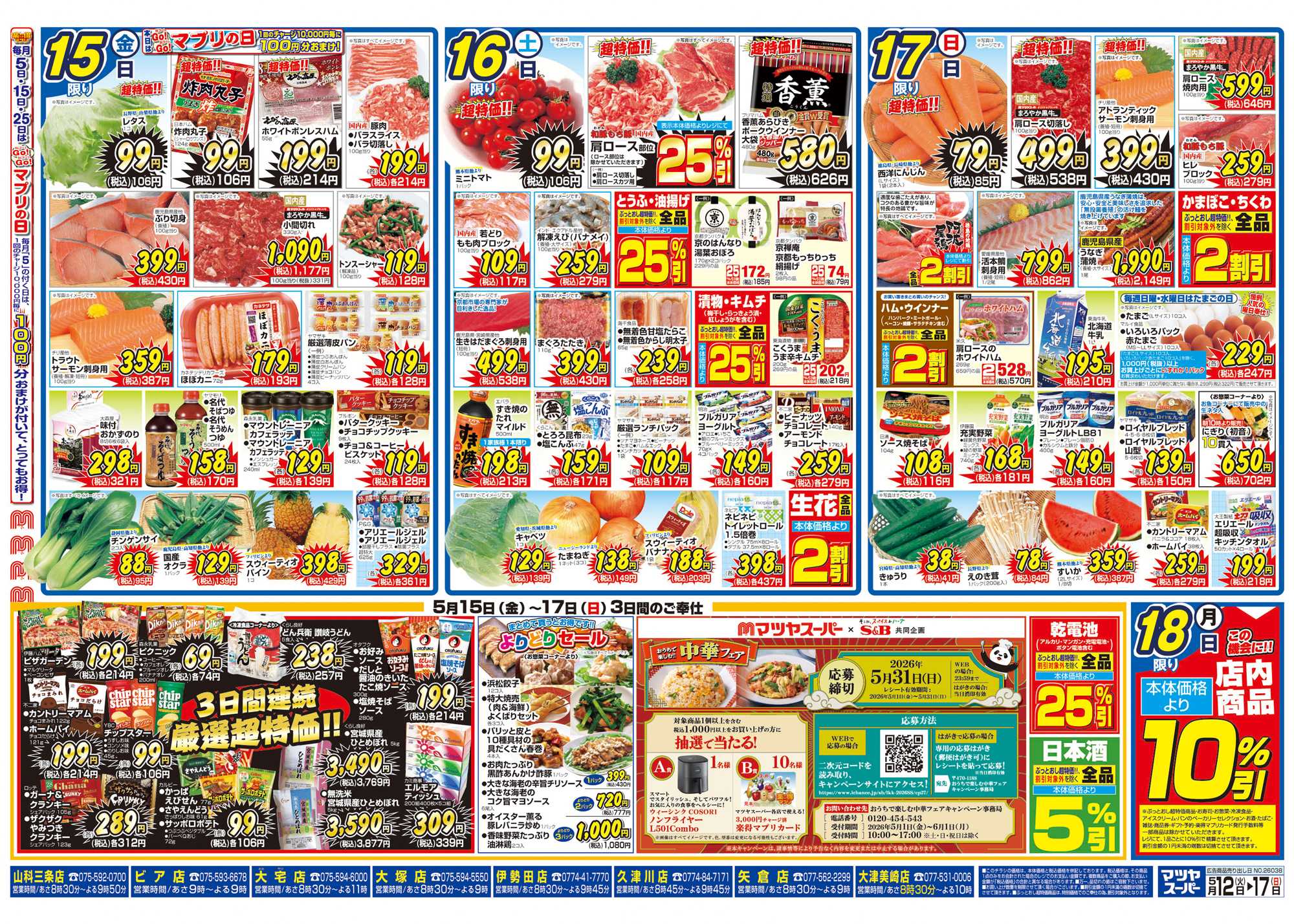 マツヤスーパー 5/12号　裏　割引大会