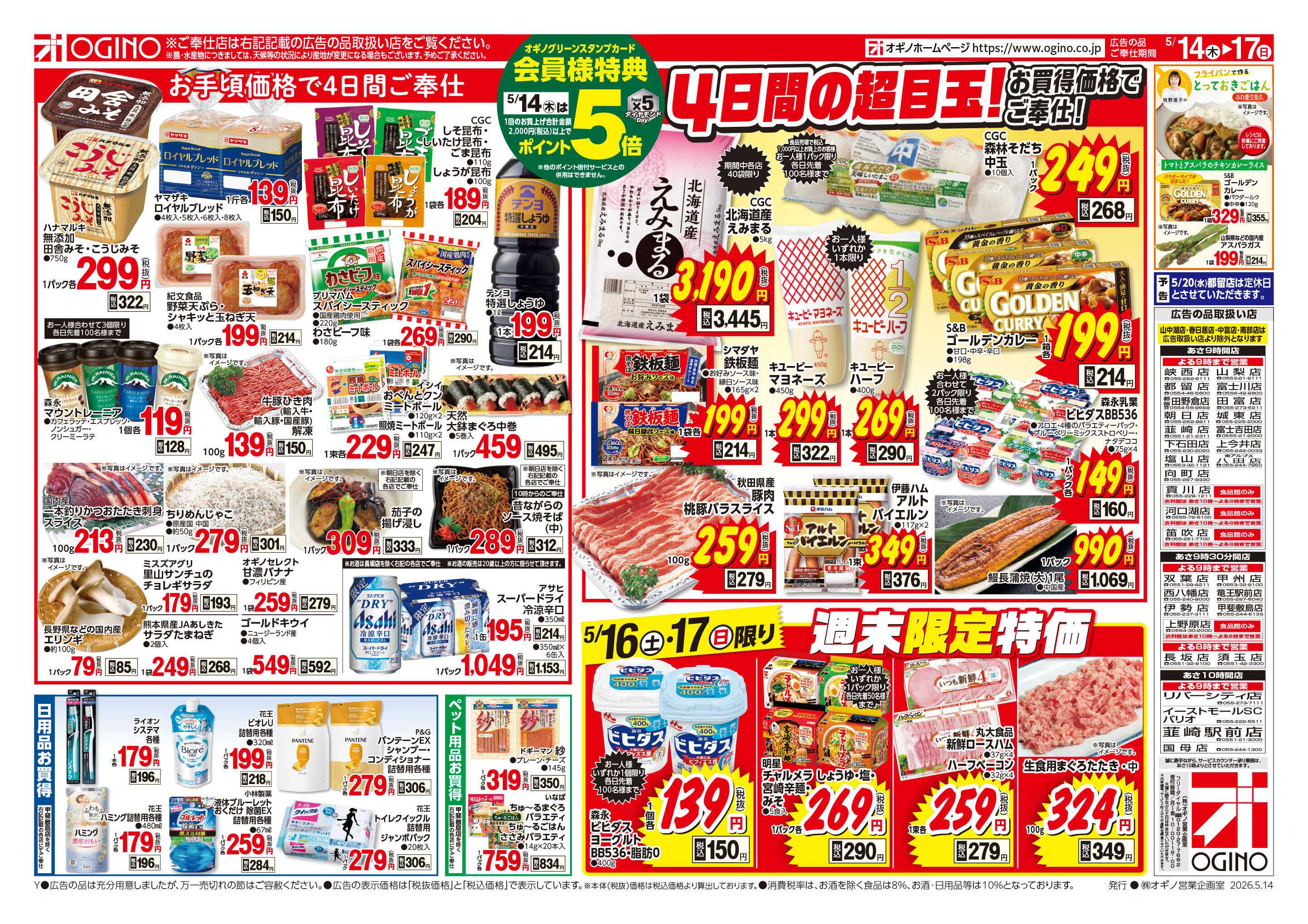 オギノ 通常チラシ