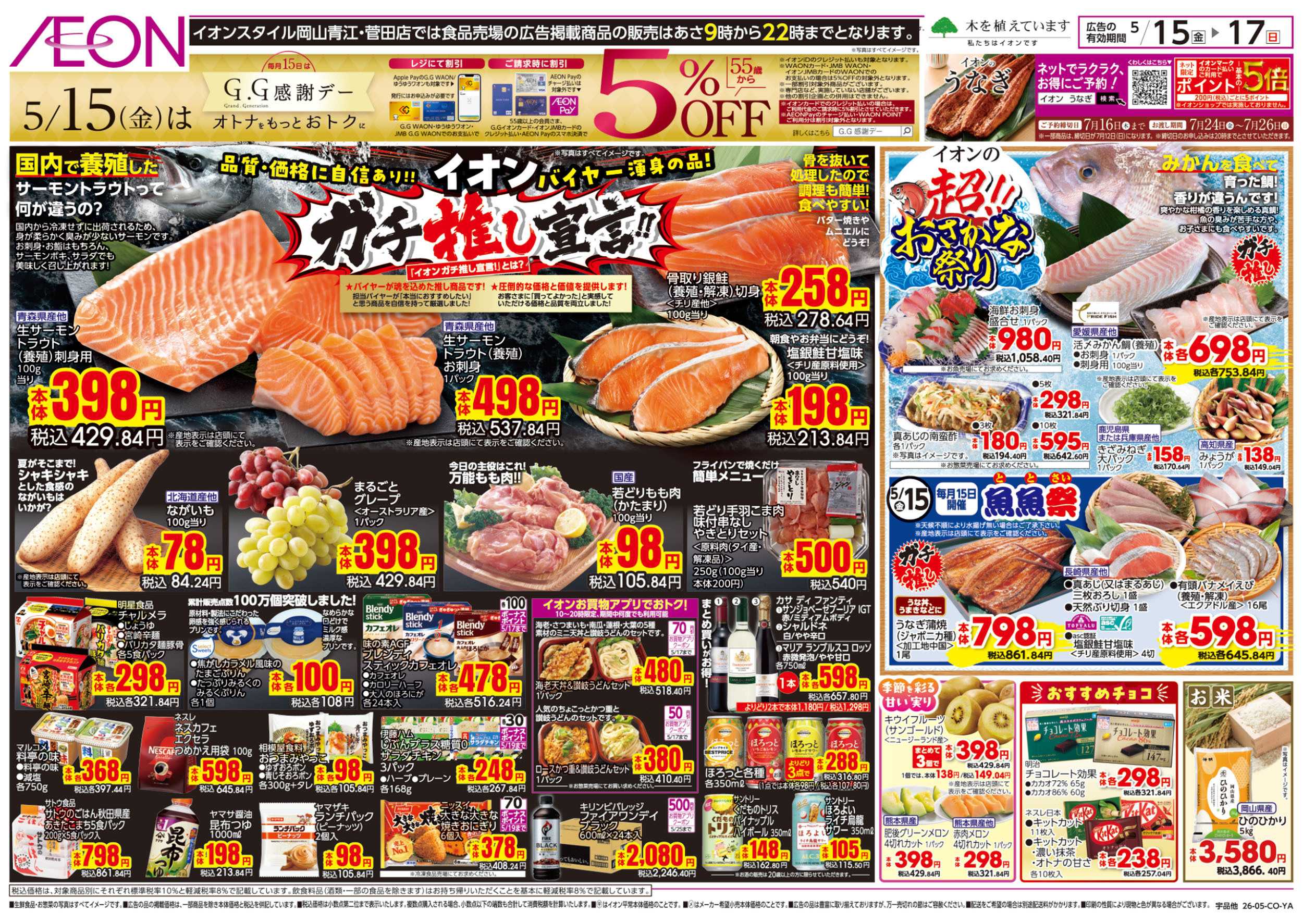 イオン 第12週　5/15号　ガチ推し宣言