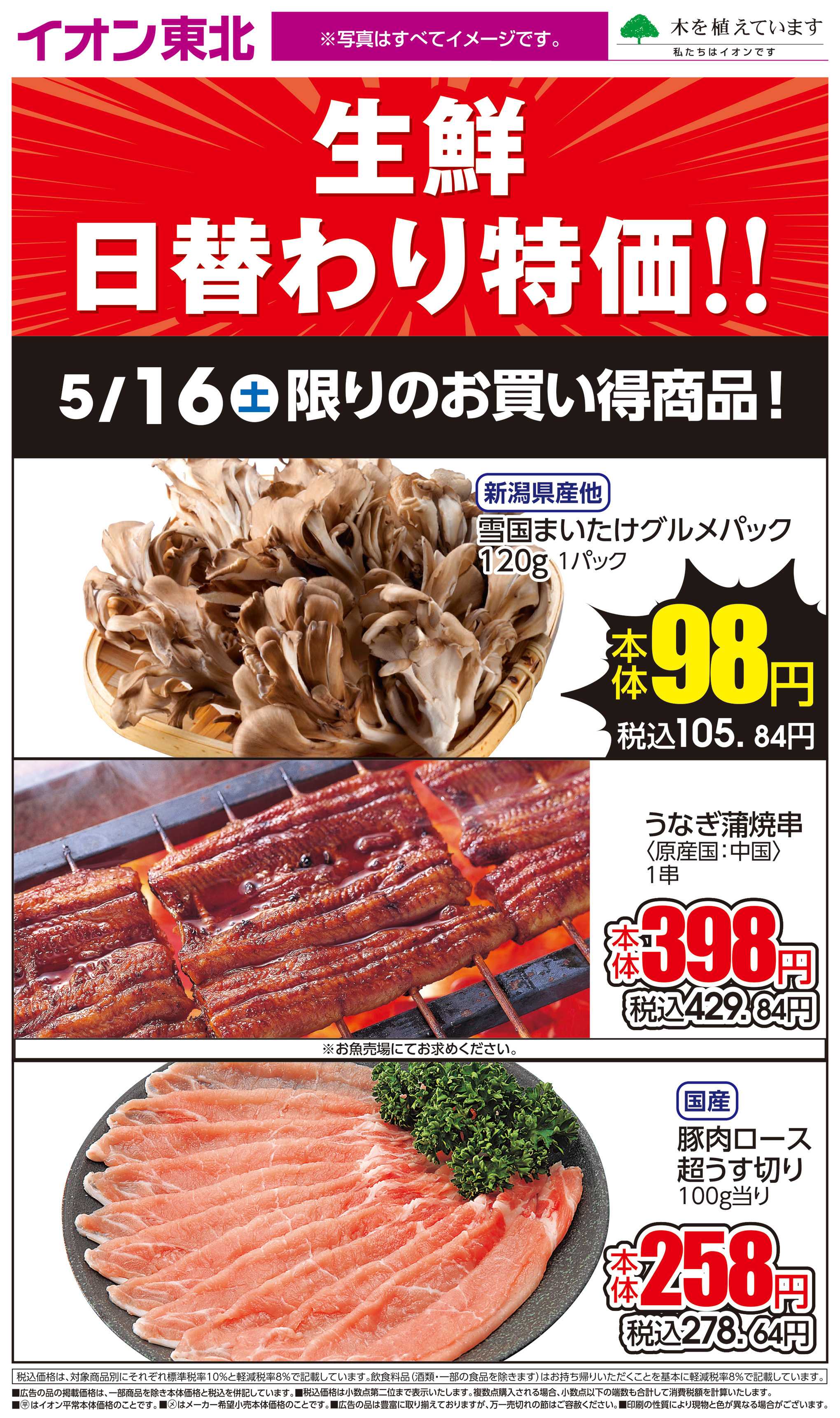 イオンスタイル 5月16日日替わり