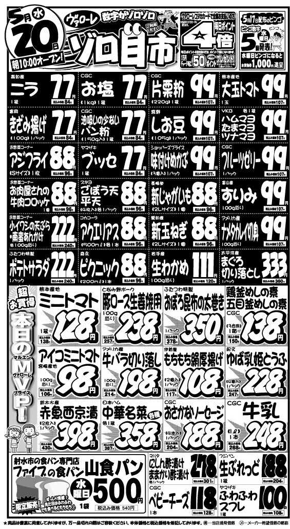 ヴァローレ ゾロ目市