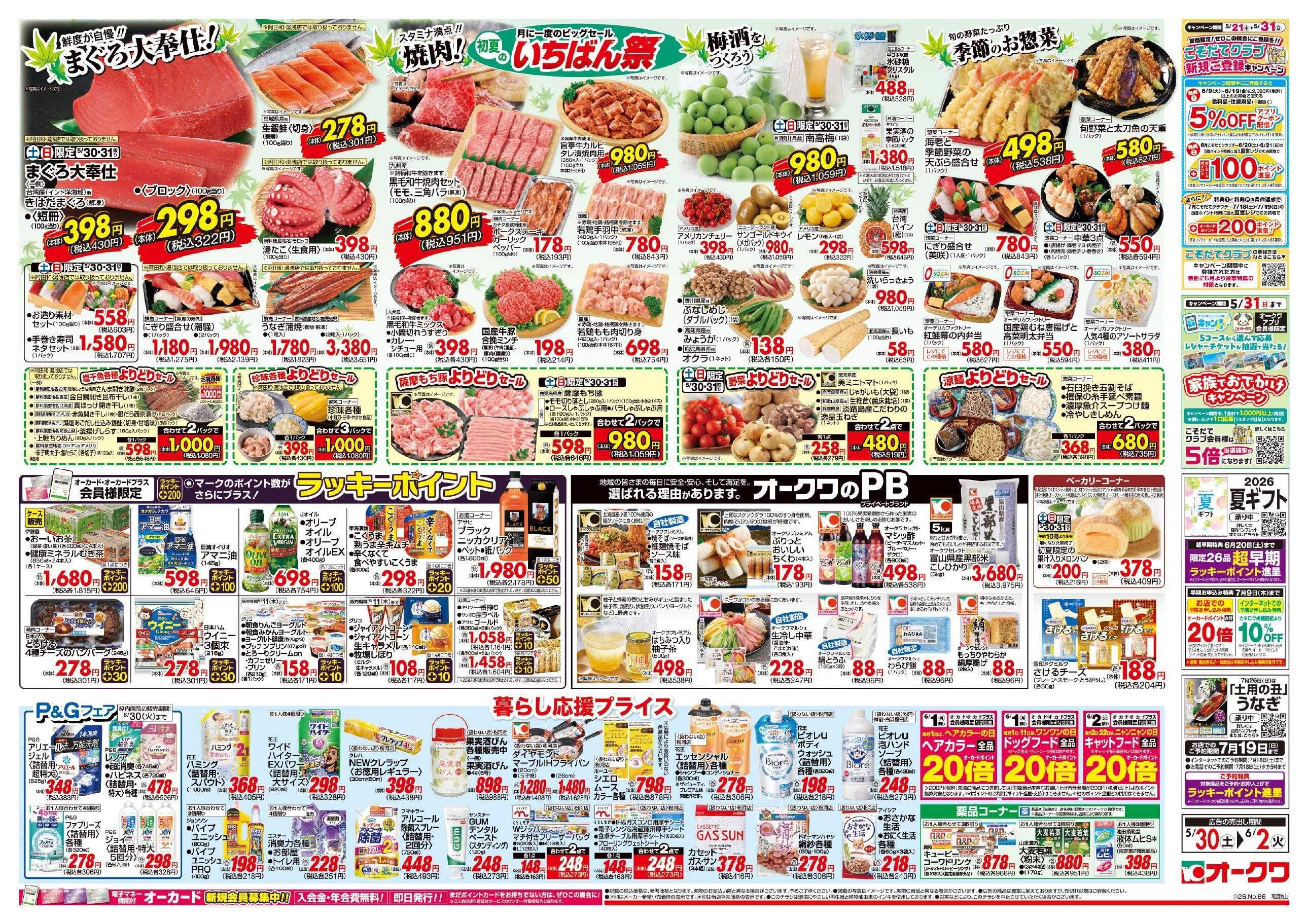 オークワ 初夏のいちばん祭