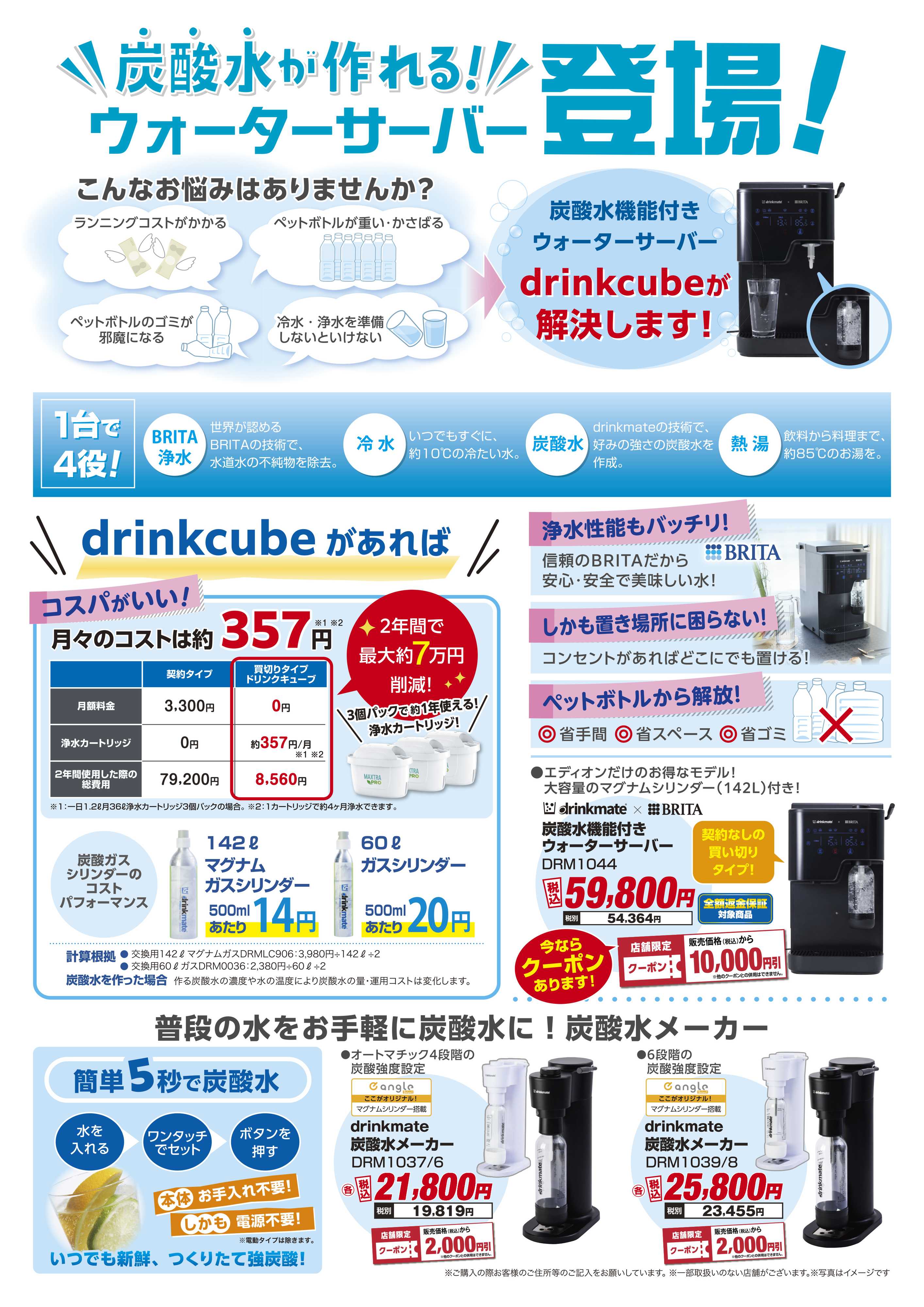 EDION 炭酸水メーカーフェア