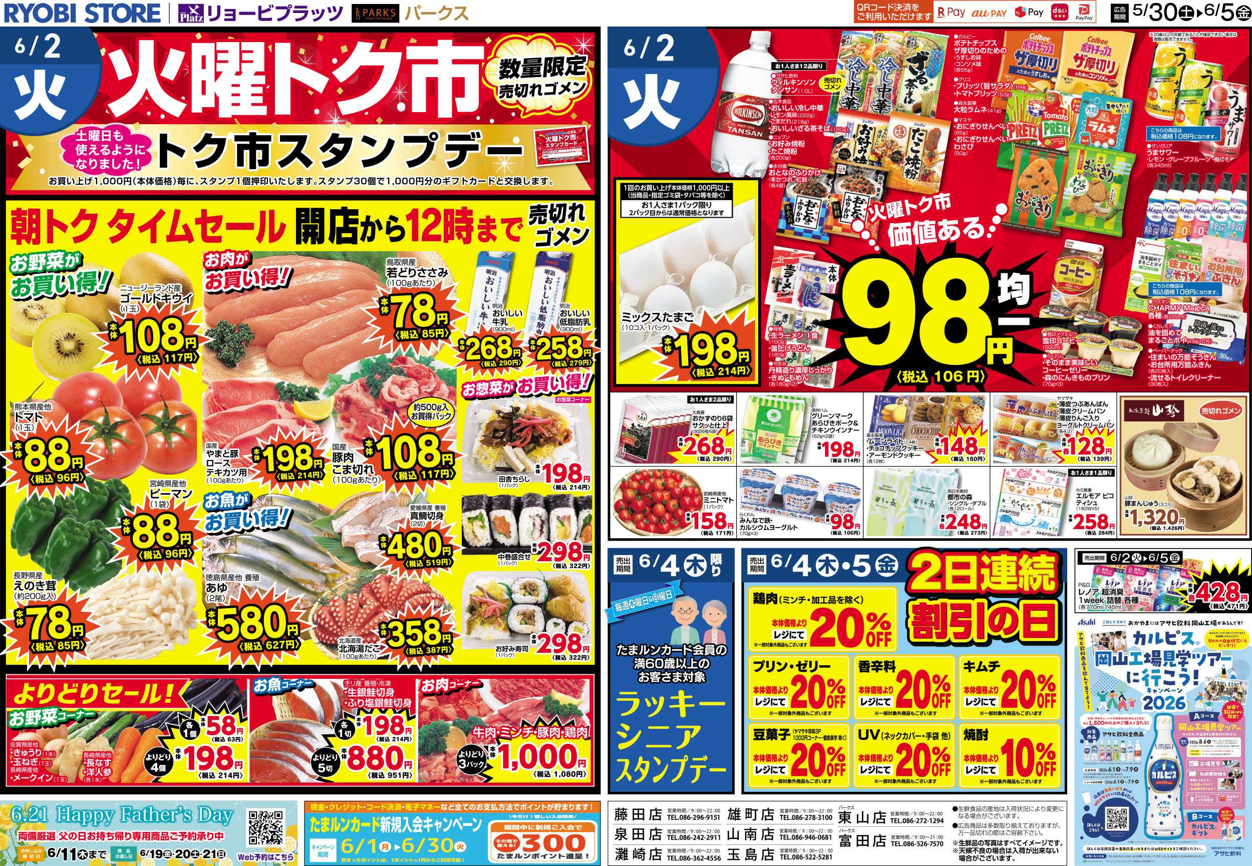 リョービプラッツ 5月30日～6月5日チラシ