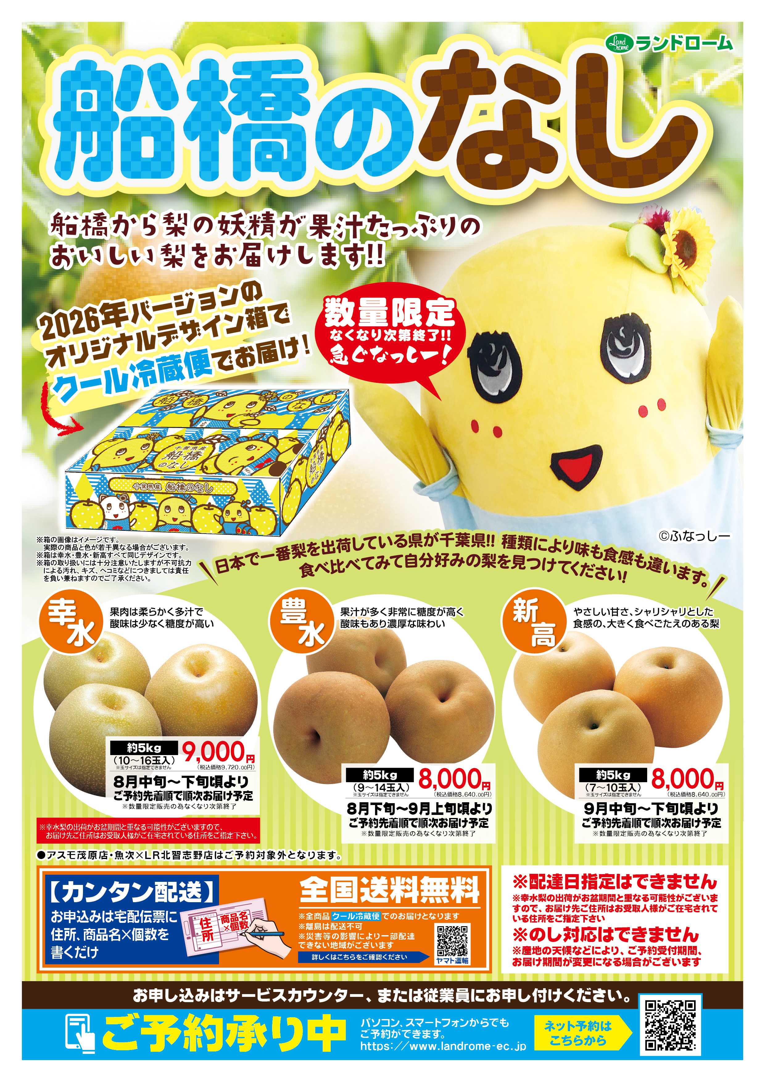 ランドローム 産直ギフト_船橋のなし