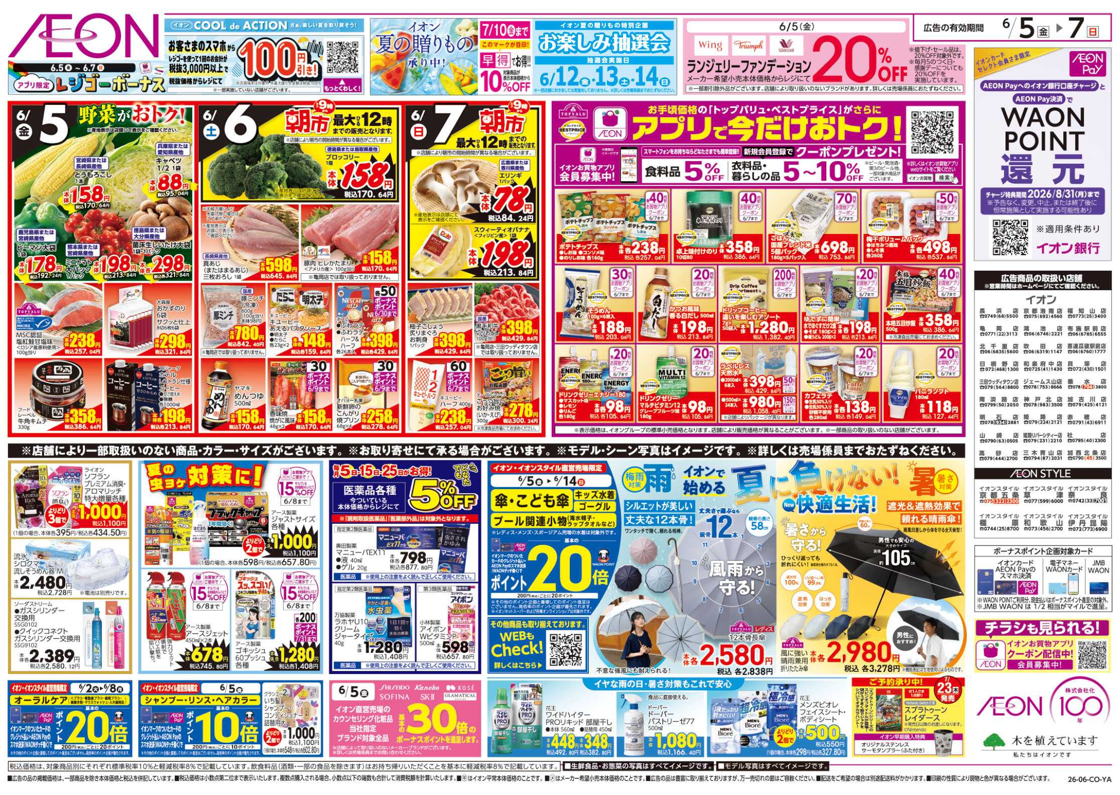 イオンスタイル 6/5号　お得値祭り