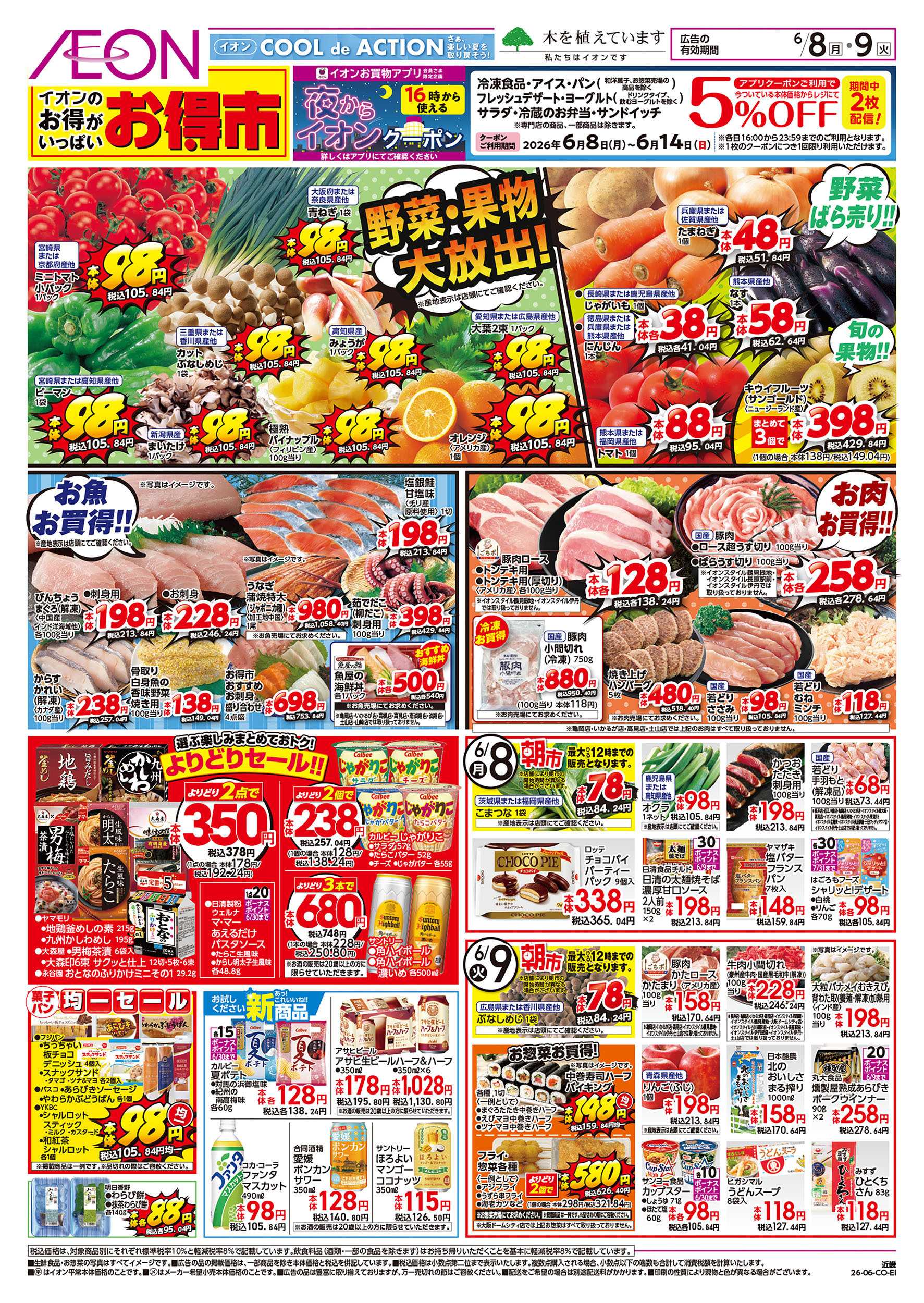 イオンスタイル 6/8号　お得市