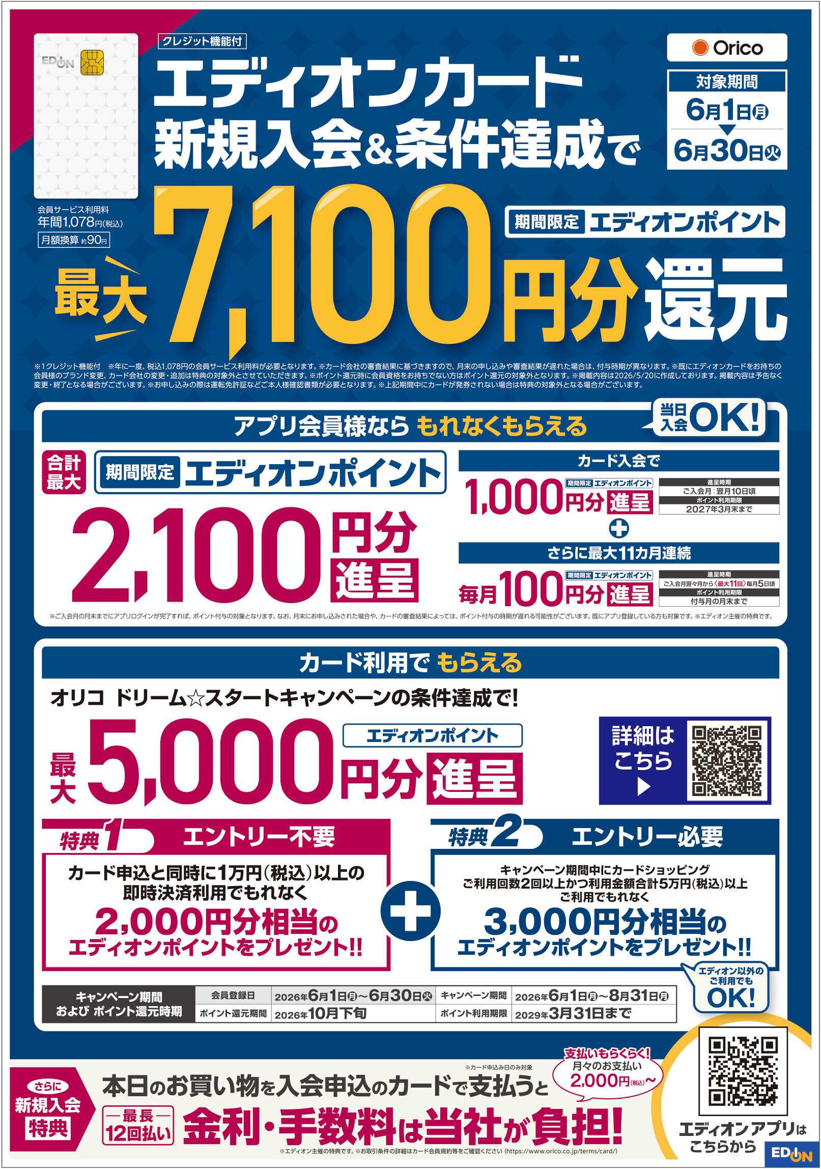 EDION 期間限定ボーナスポイント還元！