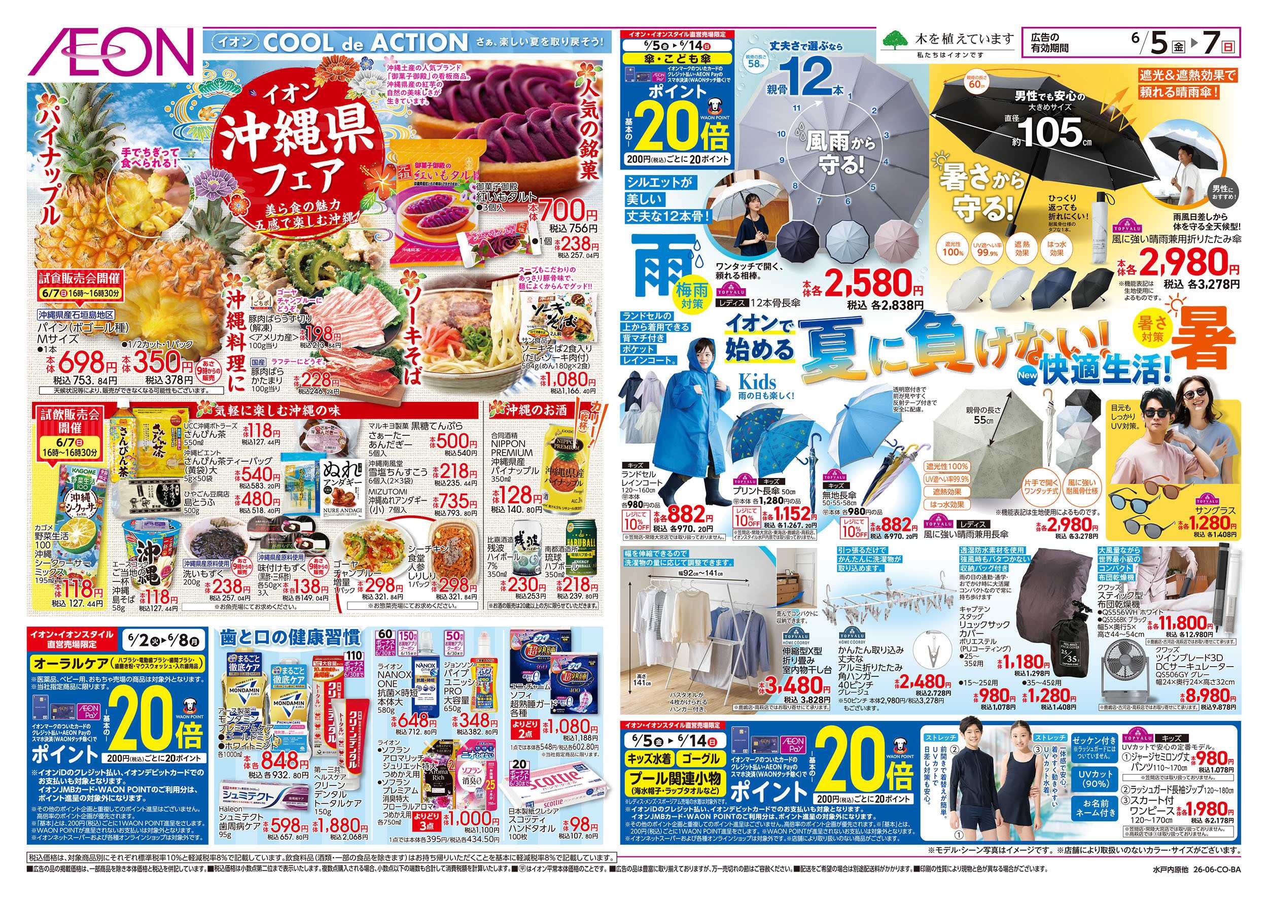 イオン 6/5号　イオンお得値まつり：裏面