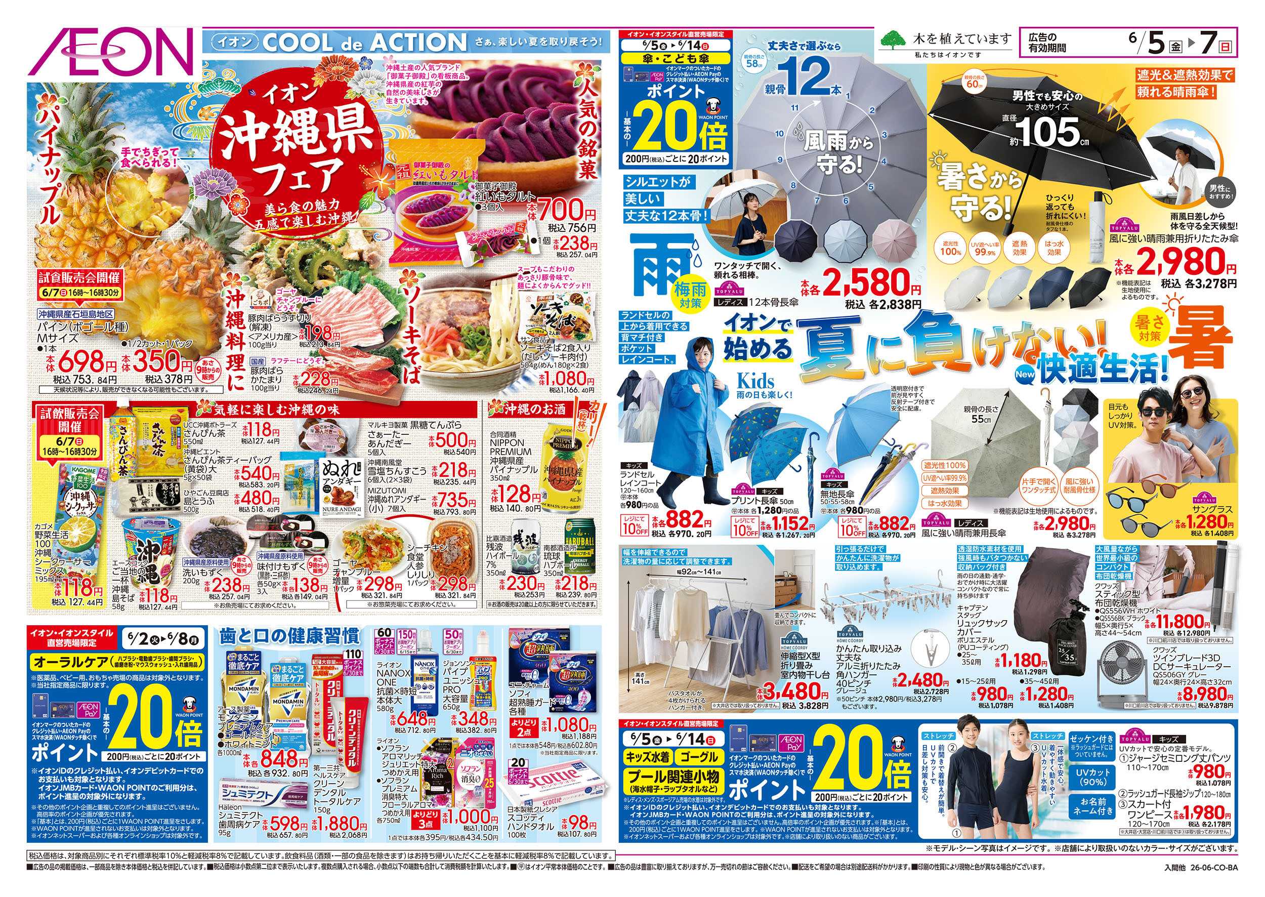 イオン 6/5号　イオンお得値まつり：裏面