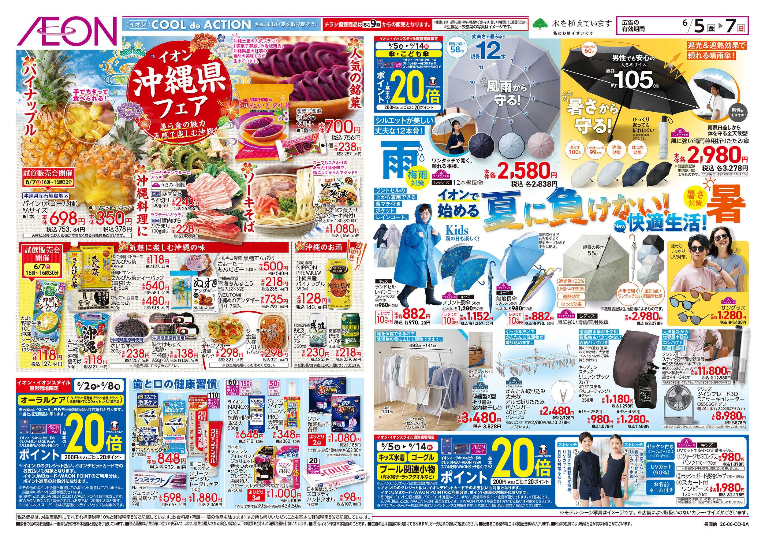 イオン 6/5号　イオンお得値まつり：裏面