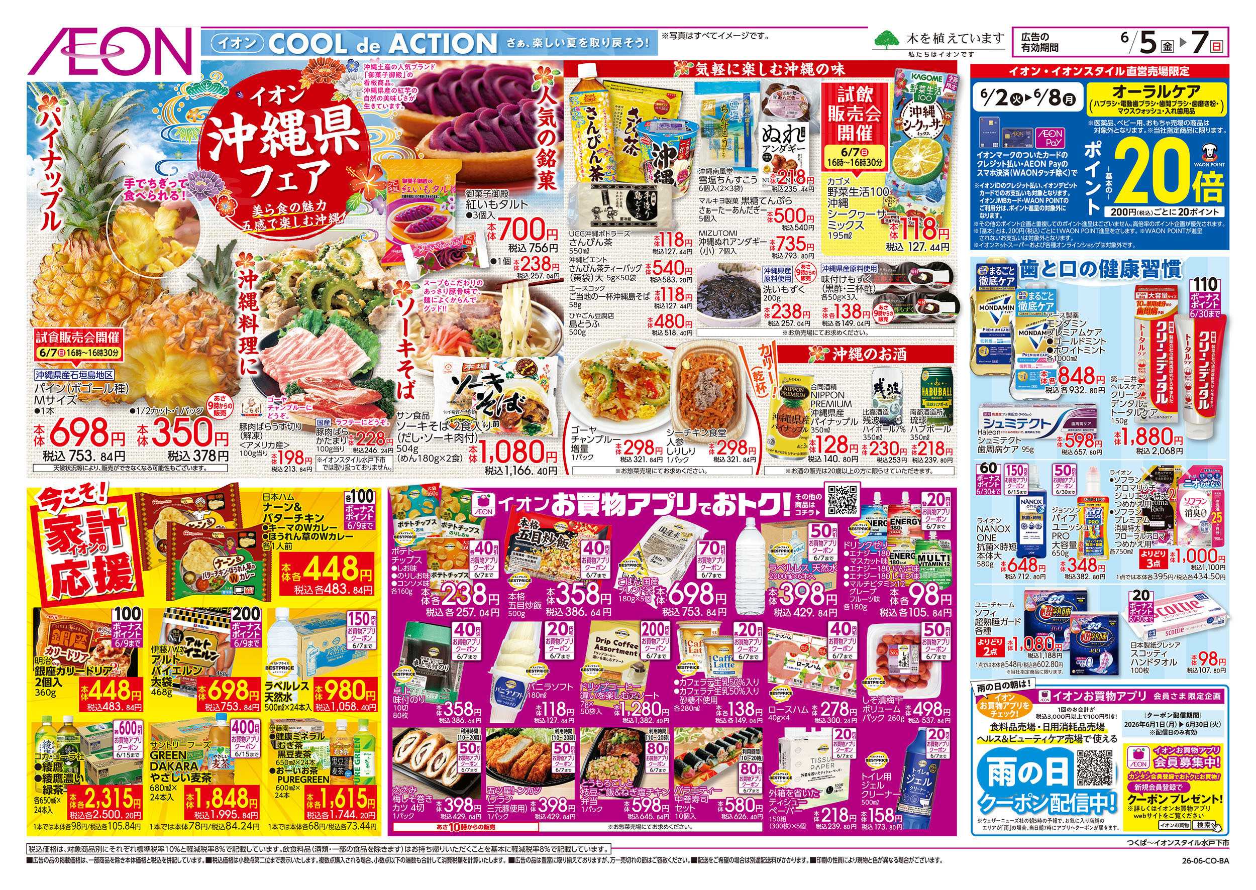 イオン 6/5号　イオンお得値まつり：裏面
