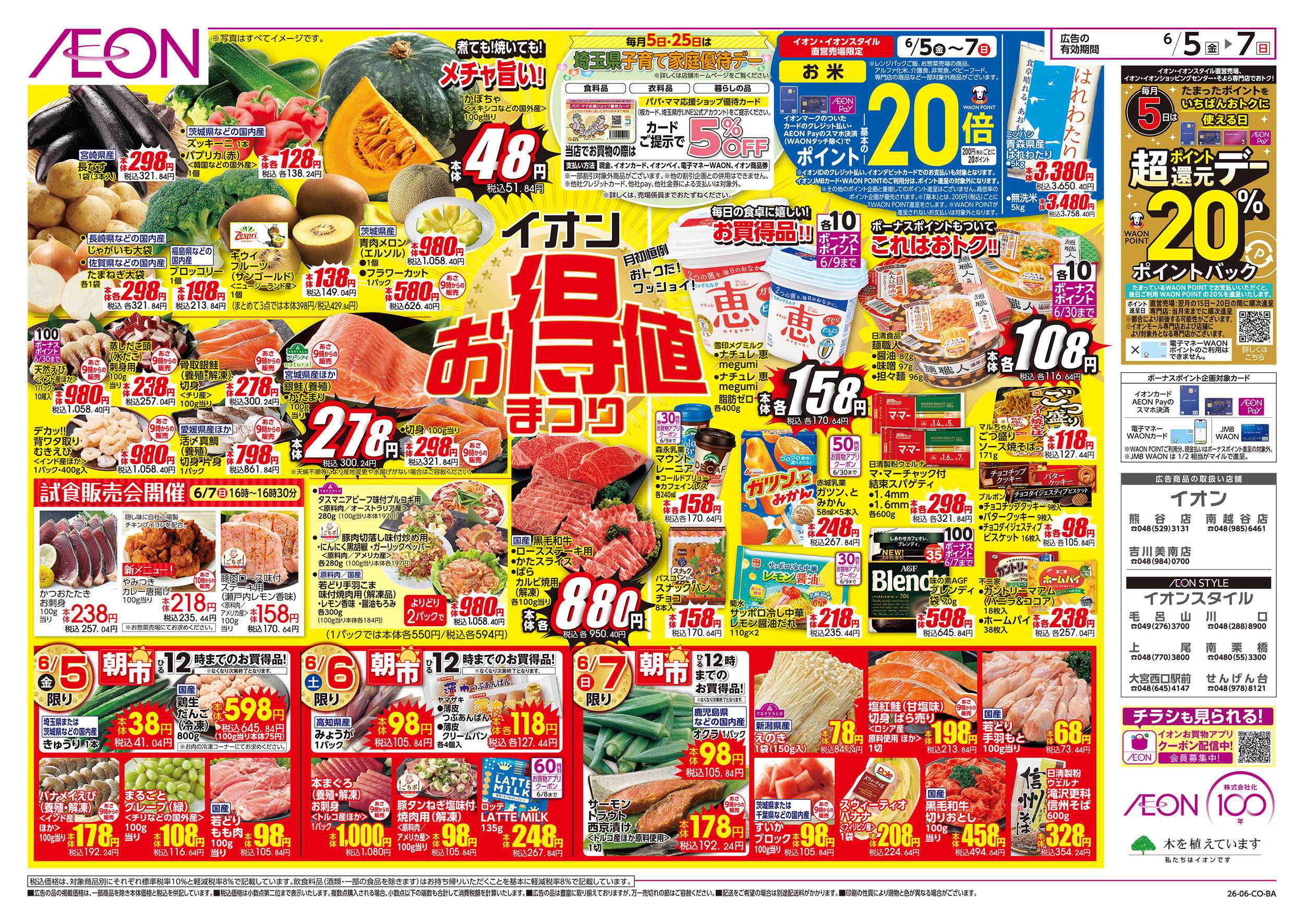 イオンスタイル 6/5号　イオンお得値まつり：表面