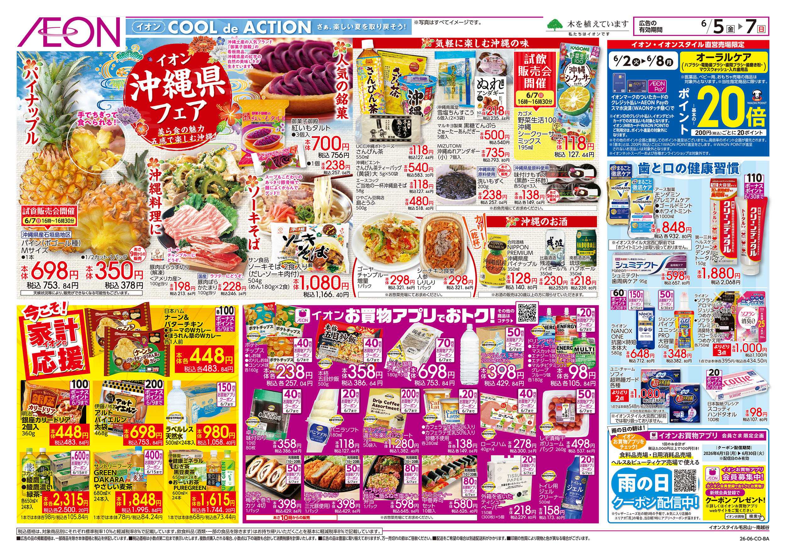 イオンスタイル 6/5号　イオンお得値まつり：裏面