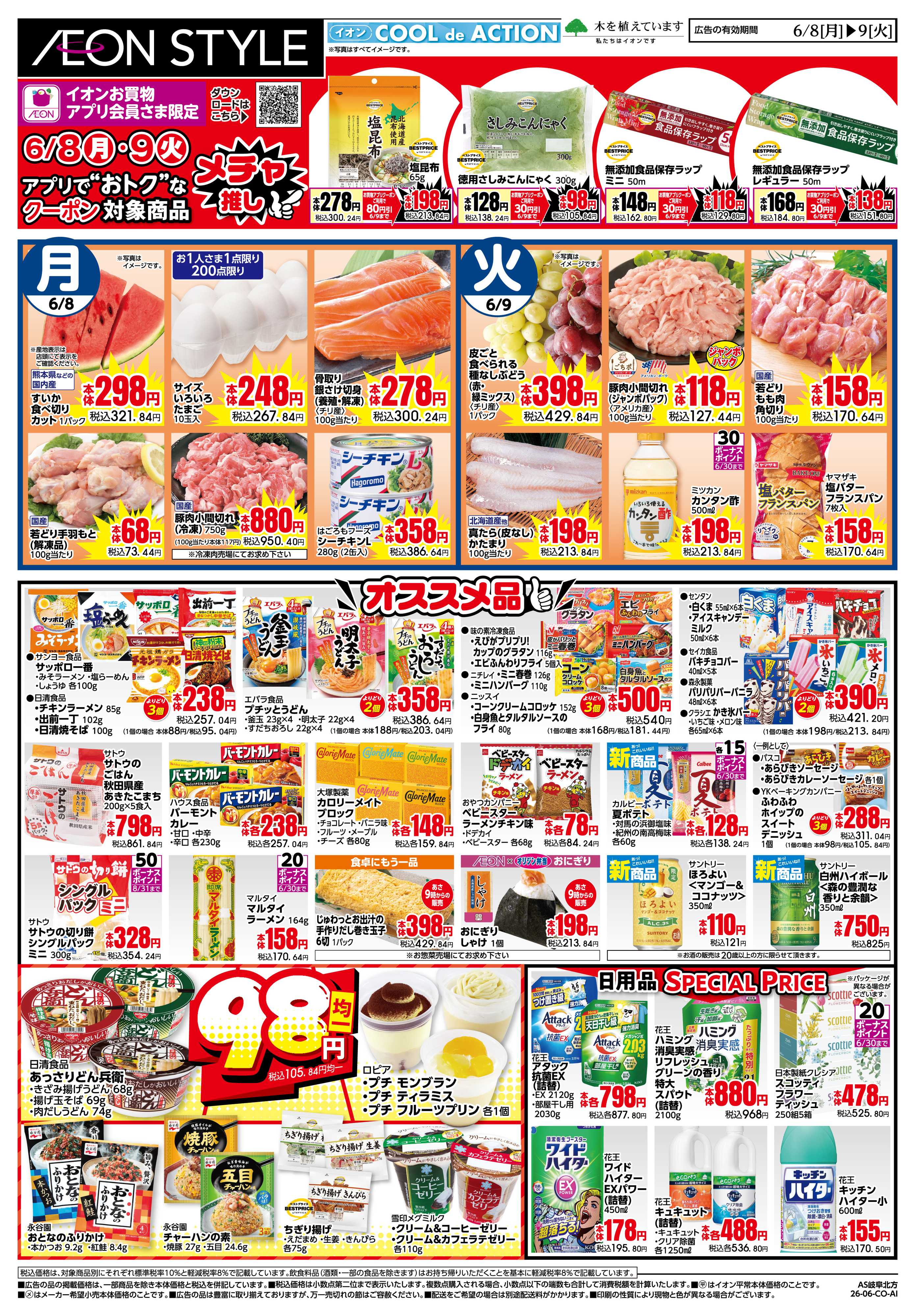 イオンスタイル 6/8〜6/9