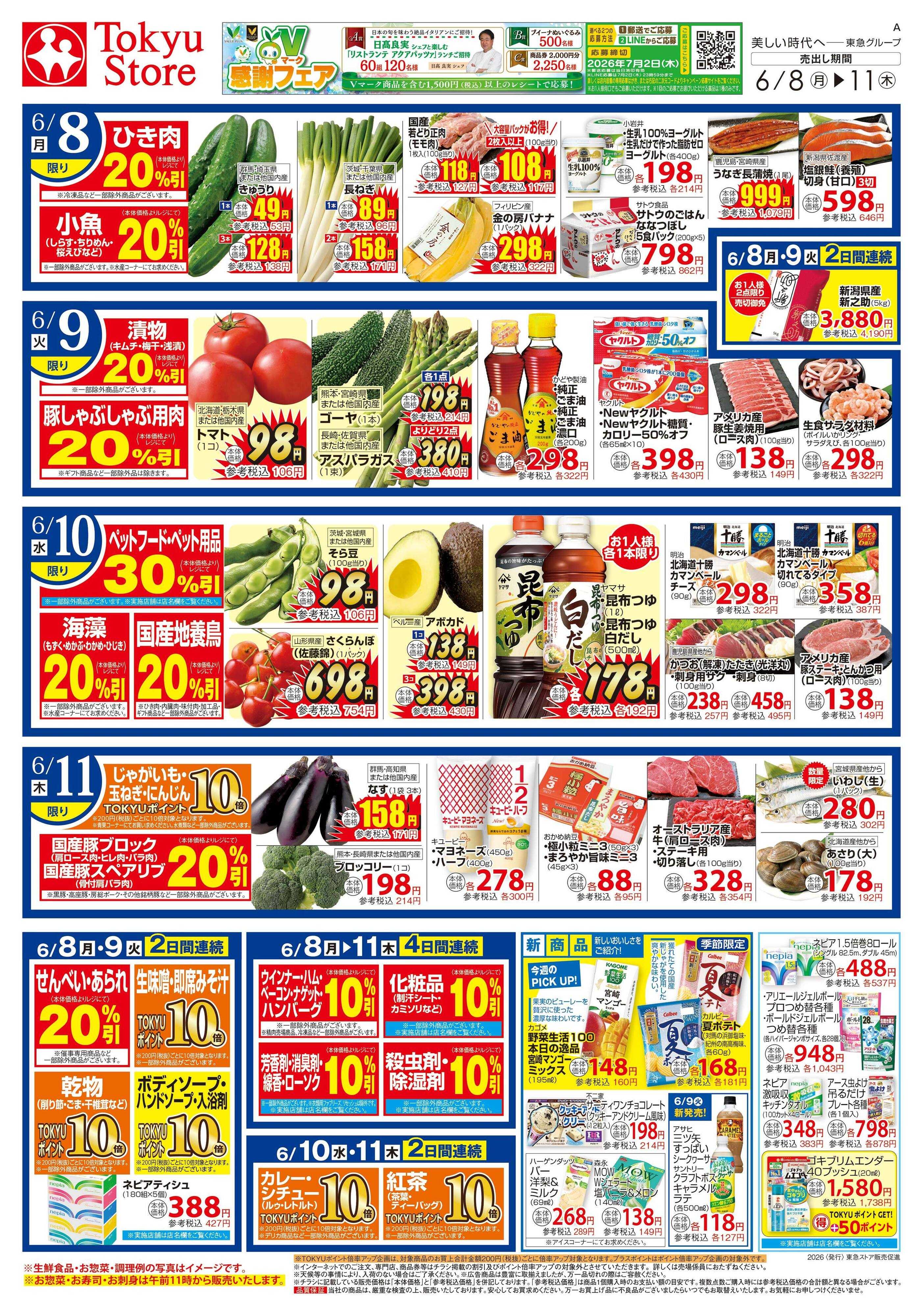 東急ストア 6月8日東急ストアチラシ配信用