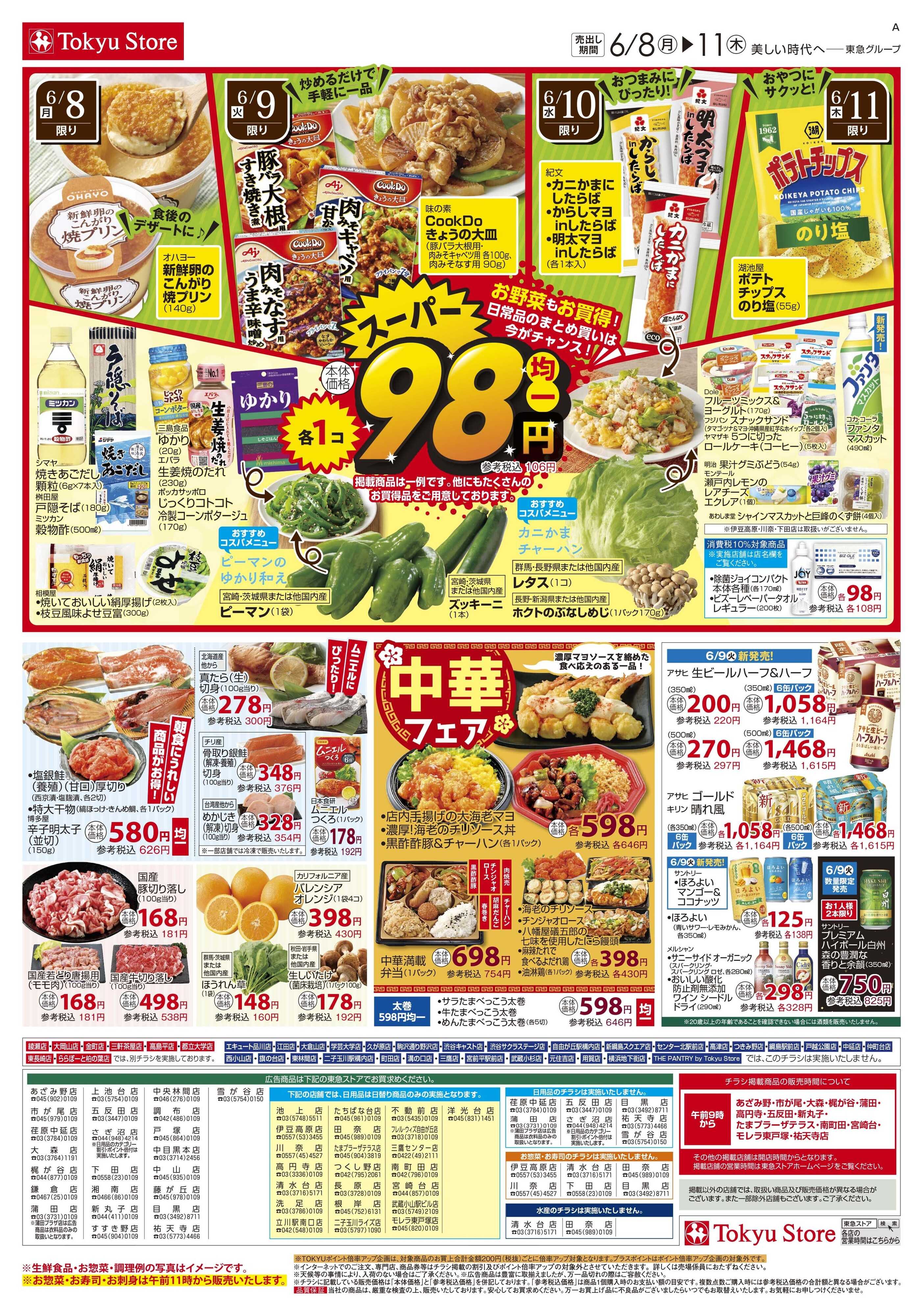東急ストア 6月8日東急ストアチラシ配信用