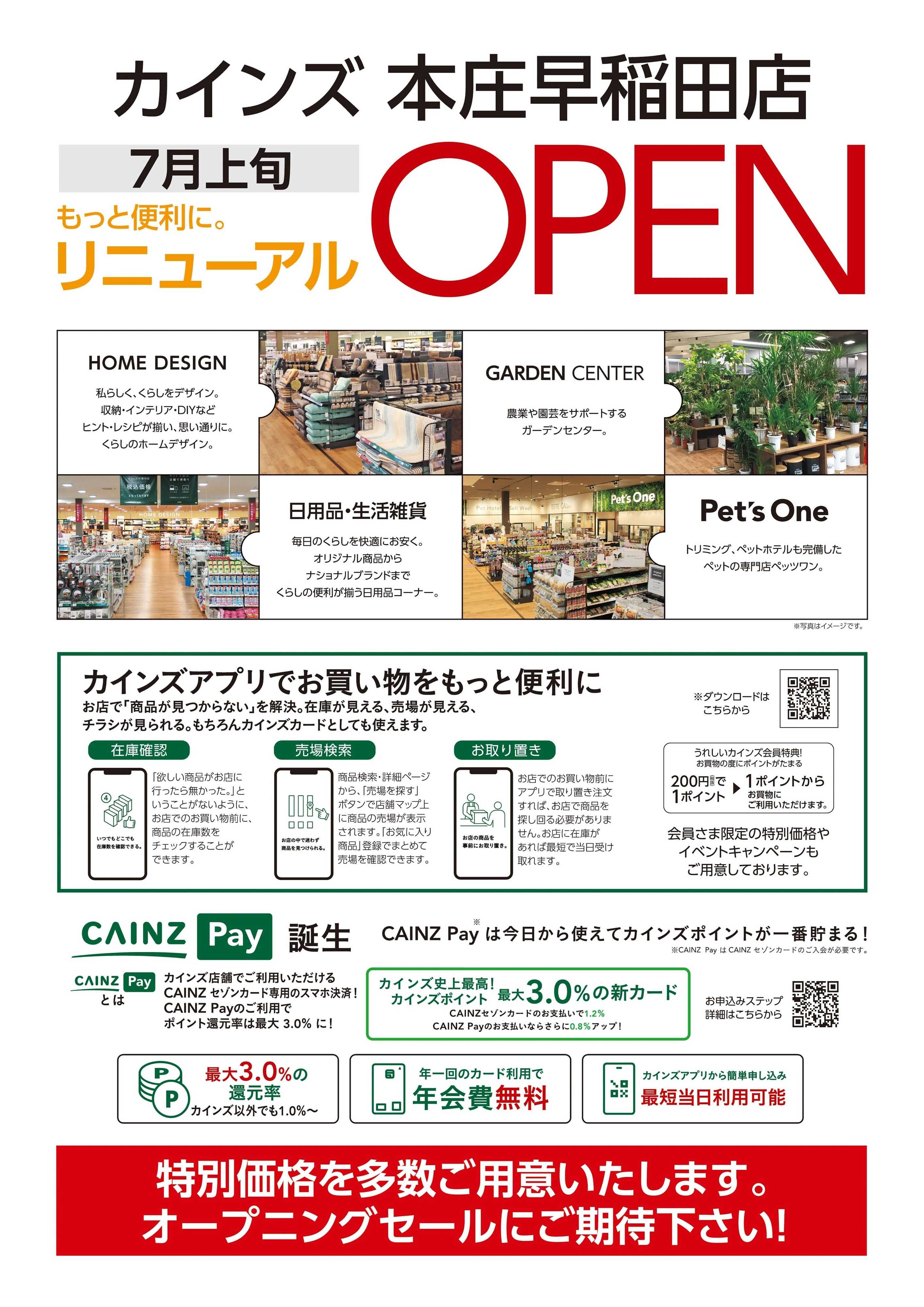 カインズ 改装前一部商品売りつくし 6/10号
