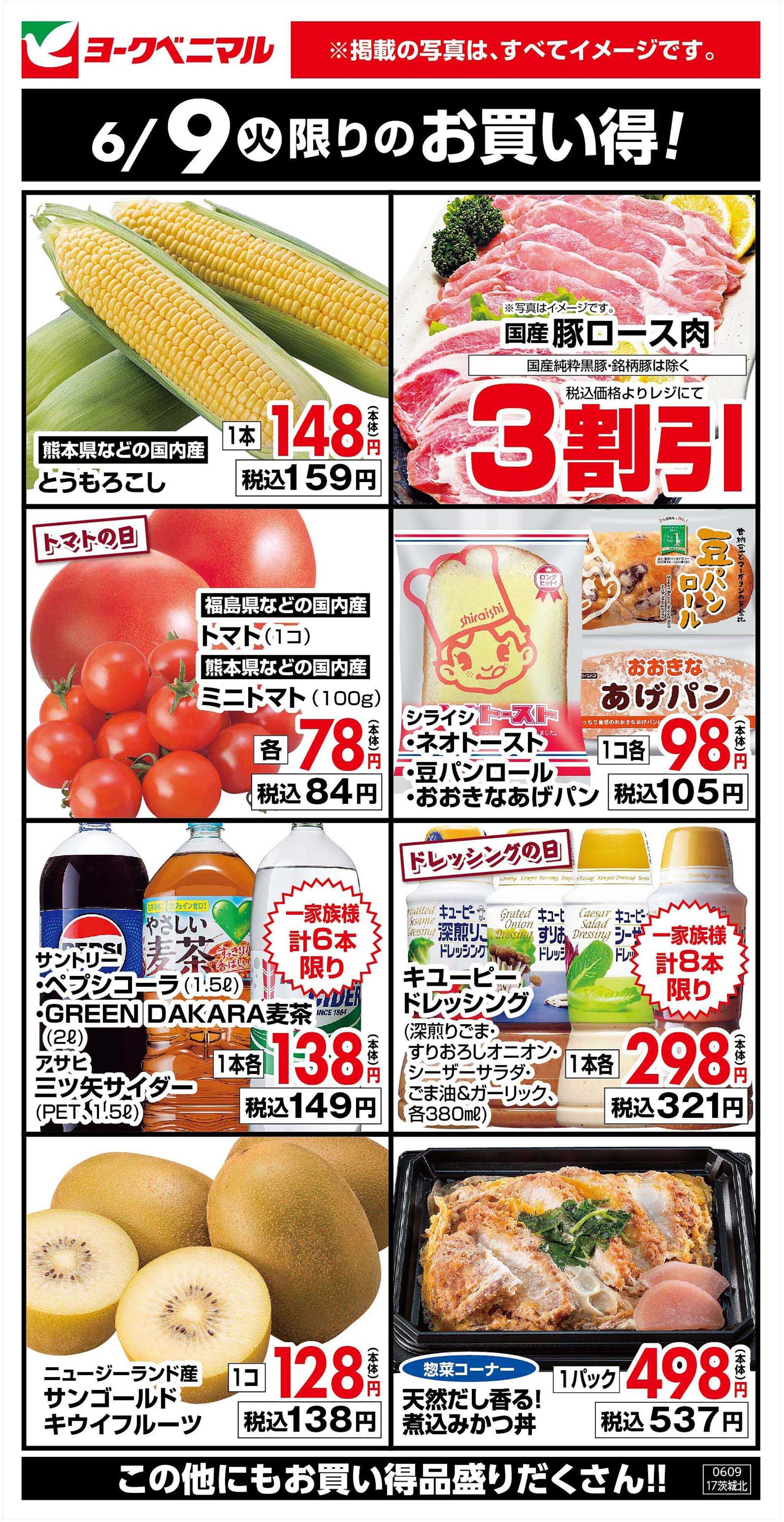 ヨークベニマル 6/9限りのお買い得！