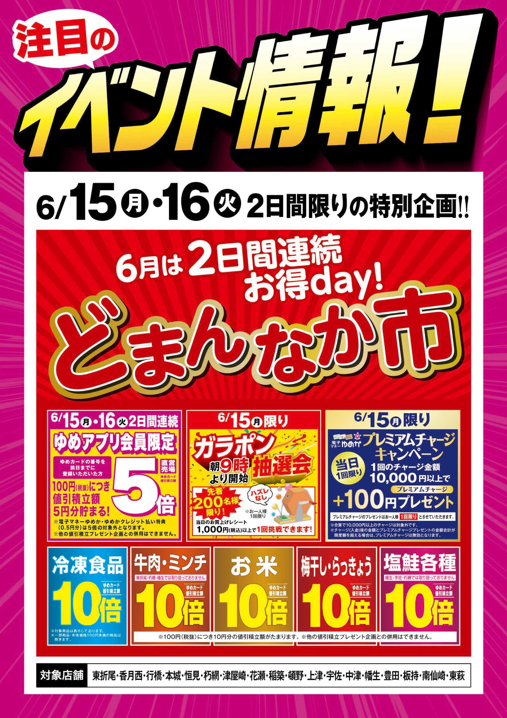 ゆめマート イベント情報：どまんなか市場