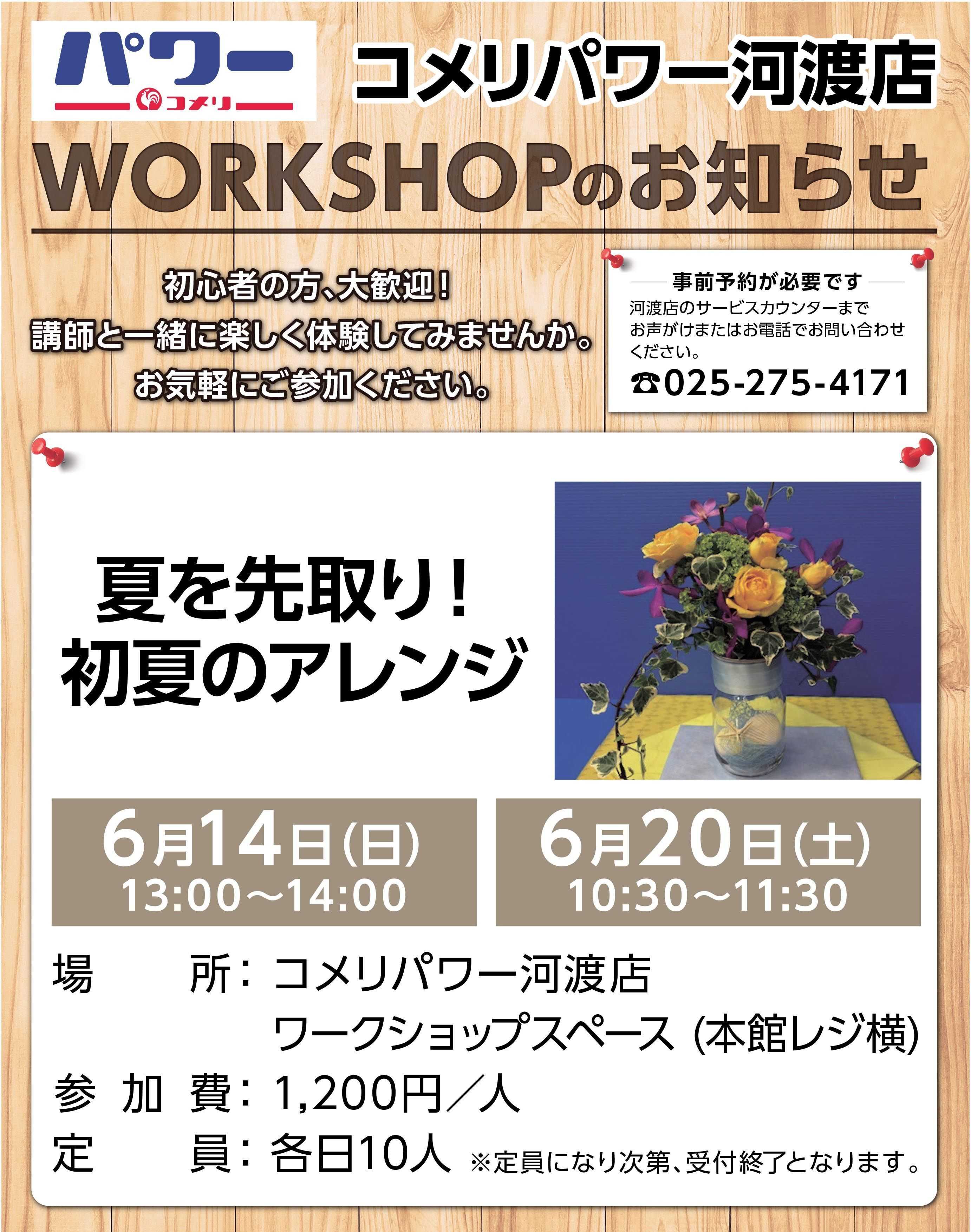 コメリパワー コメリ河渡店ワークショップ