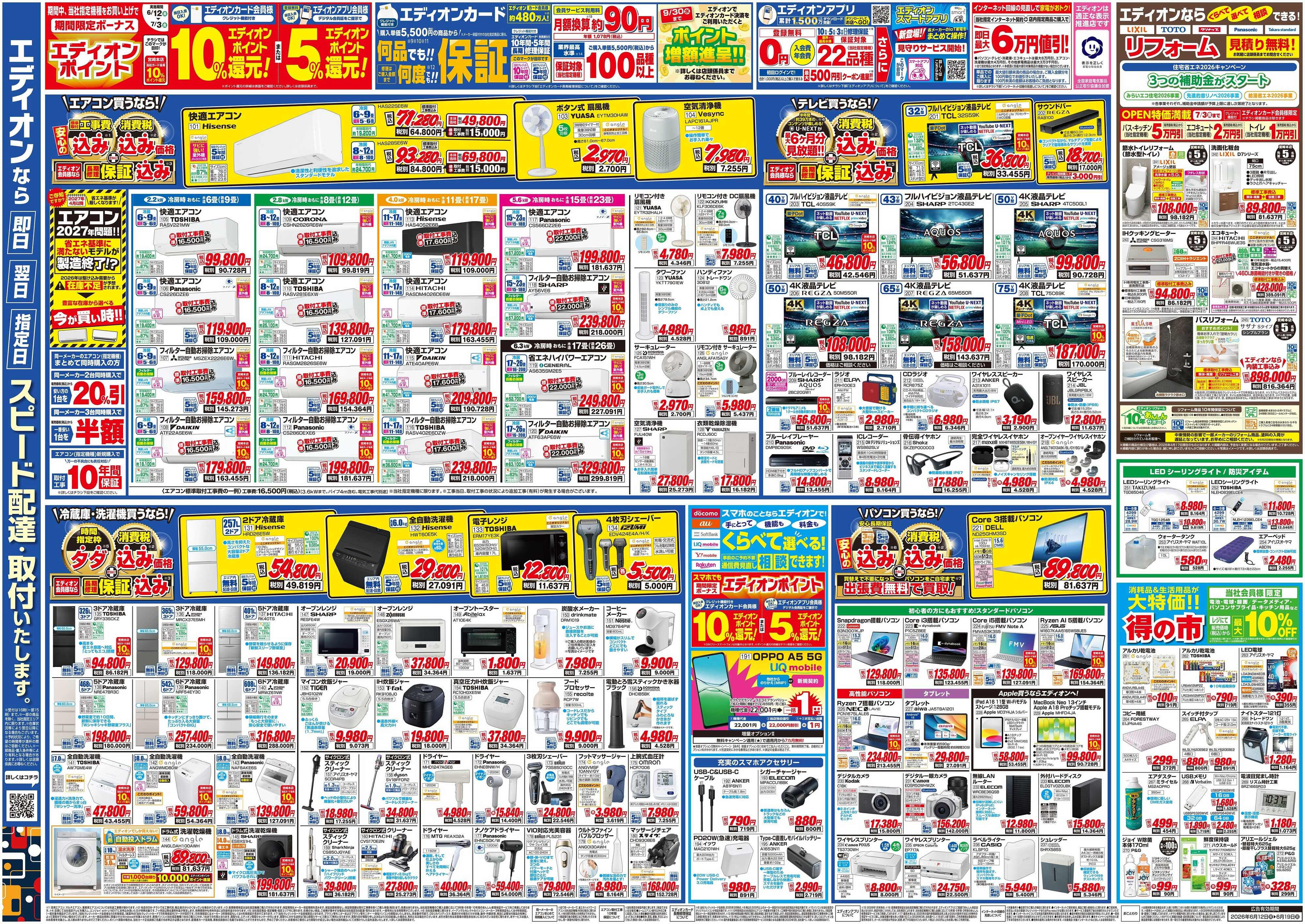 EDION 6月12日約1.5倍にでっかくなってOPEN