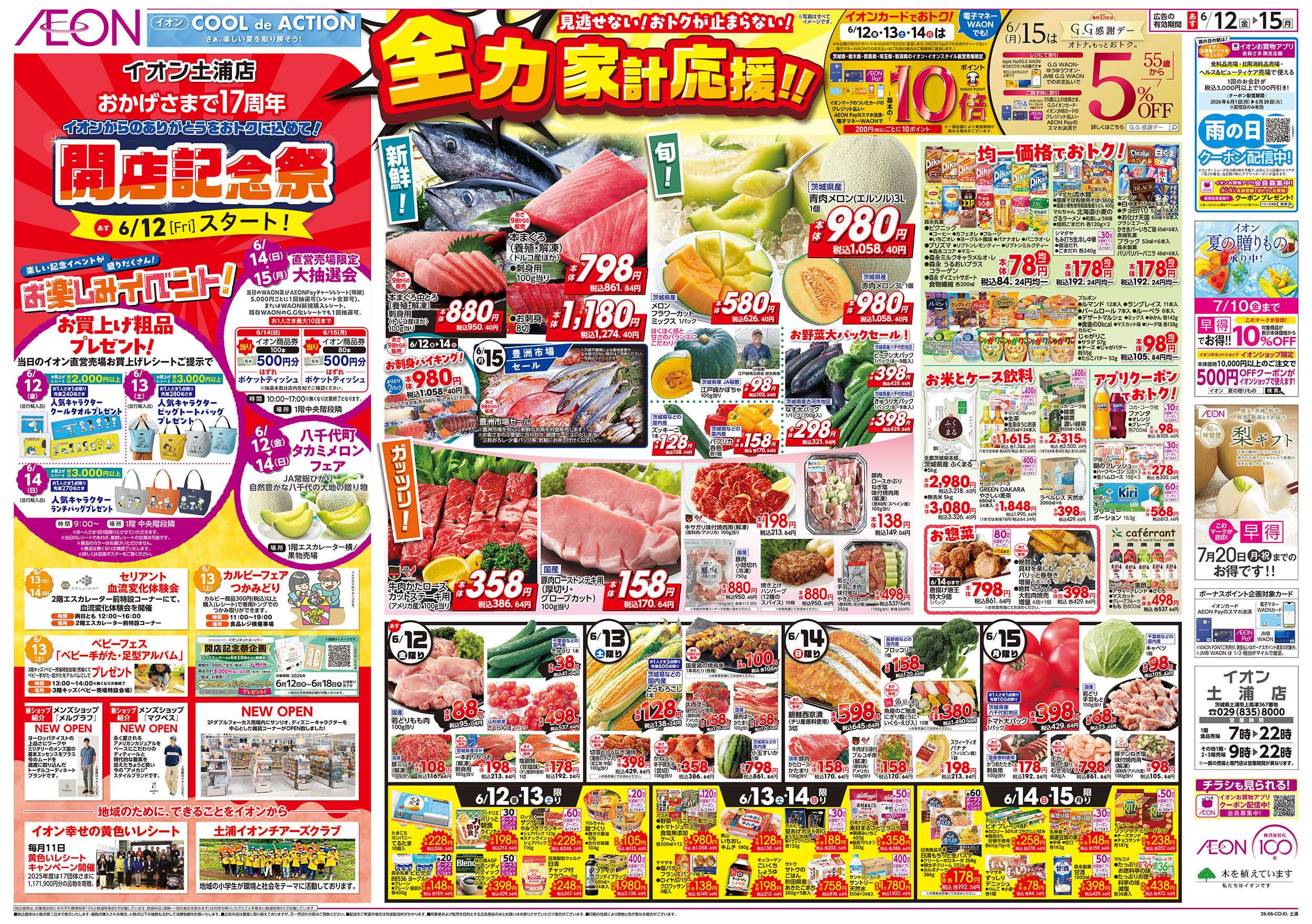 イオン 6/12号　開店記念祭：表面