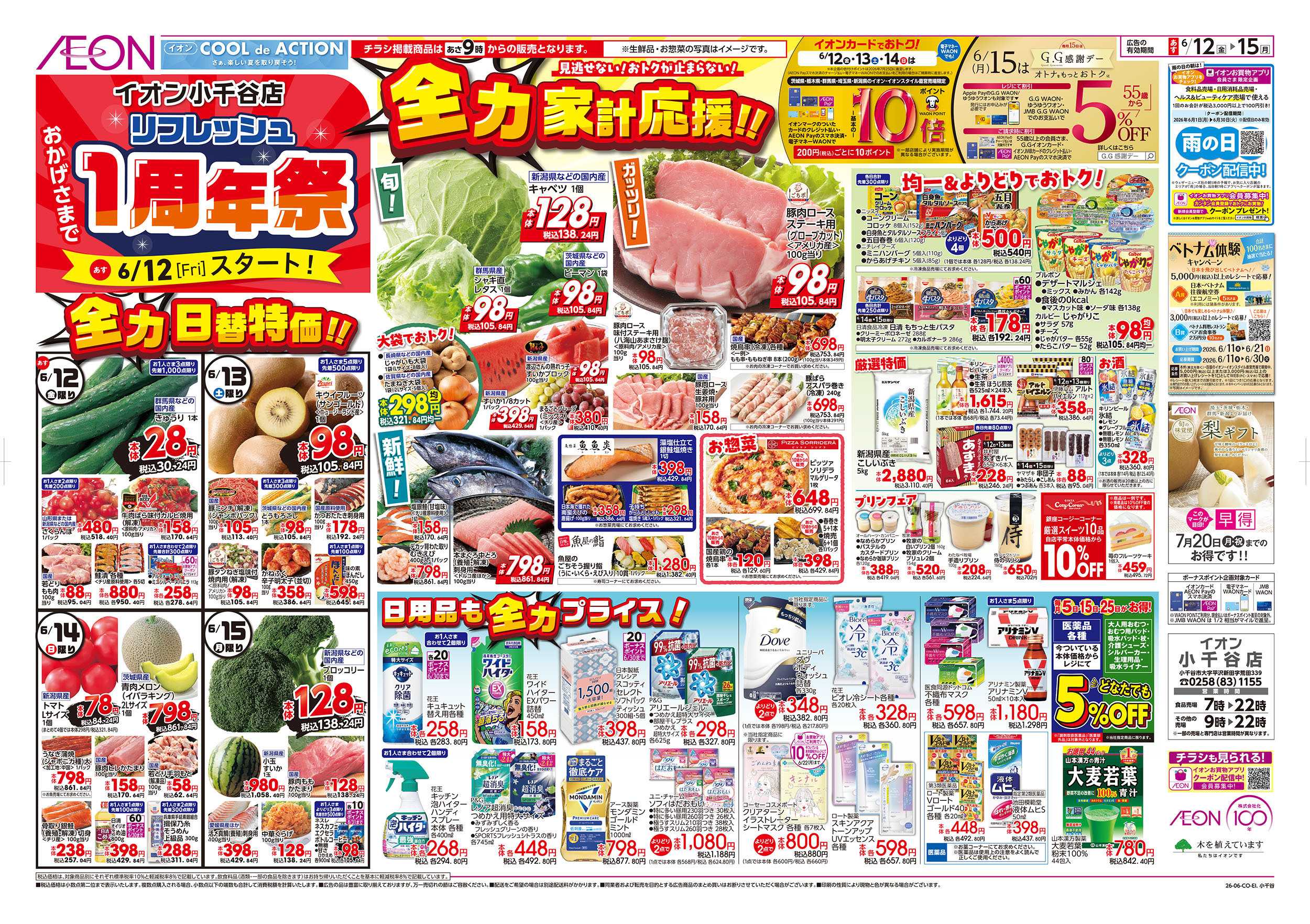 イオン 6/12号　開店記念祭：表面