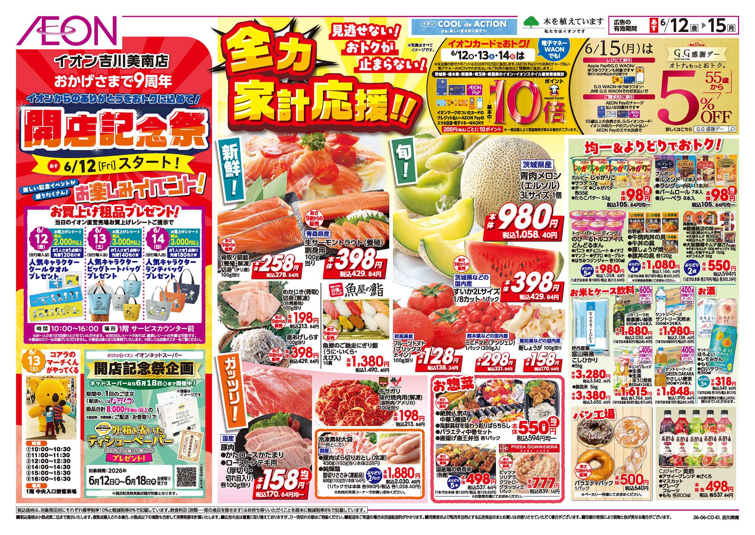 イオン 6/12号　開店記念祭：表面